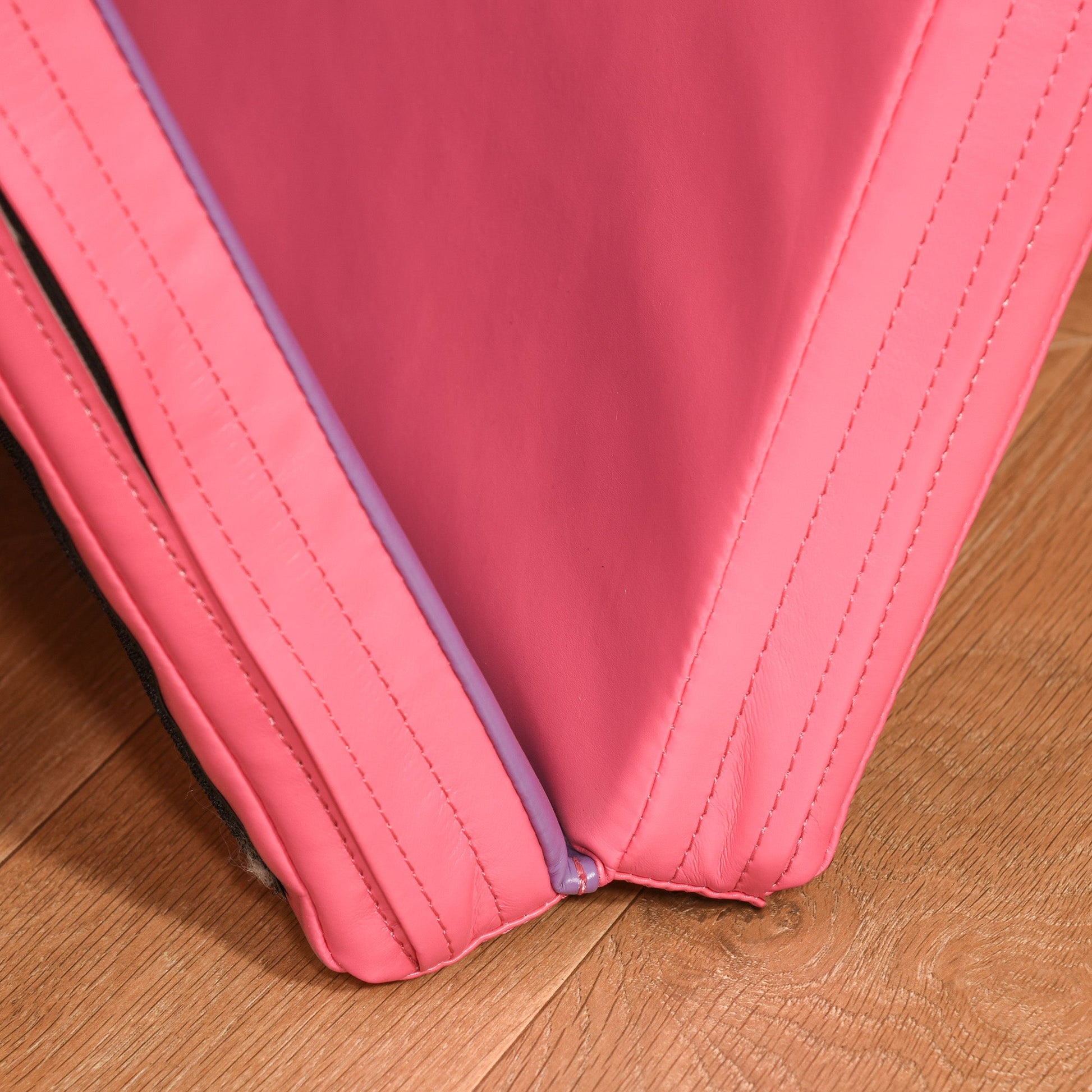 4'x6'x2'' Folding Gymnastics Tumbling Mat, Exercise Mat with Carrying Handles for Yoga, MMA, Martial Arts, Stretching, Core Workouts, Pink and Purple - Gallery Canada