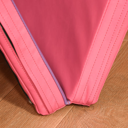 4'x6'x2'' Folding Gymnastics Tumbling Mat, Exercise Mat with Carrying Handles for Yoga, MMA, Martial Arts, Stretching, Core Workouts, Pink and Purple Gymnastics Mats   at Gallery Canada