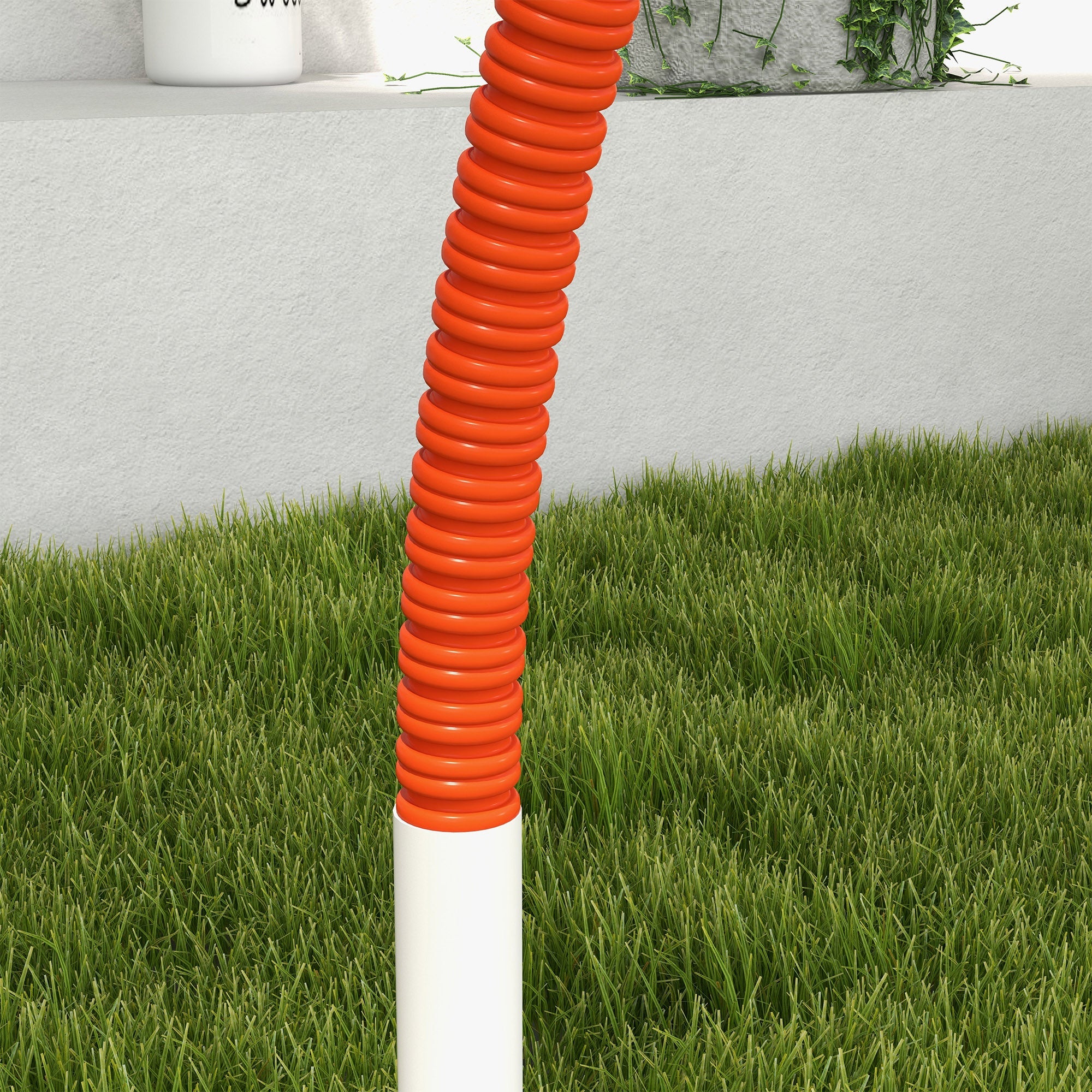 Dog Agility Kit Pet Obstacle Course Training Equipment Outdoor with Weave Poles, Carry Bag, Orange Dog Agility Training Equipment   at Gallery Canada