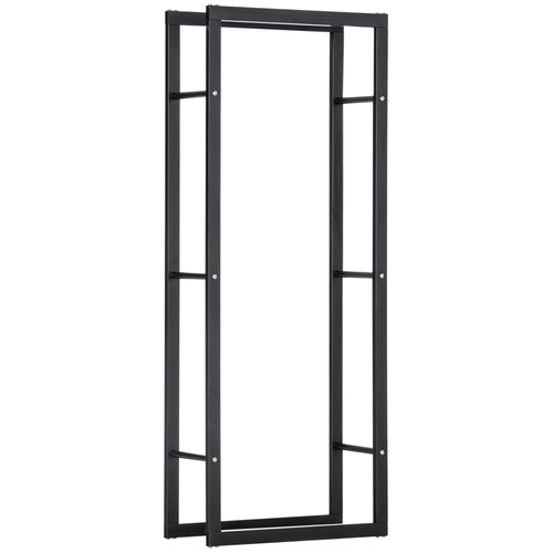 Firewood Rack Outdoor, Log Holder Fireplace Storage Rack with Handles and 220 lbs. Weight Capacity, 23.6