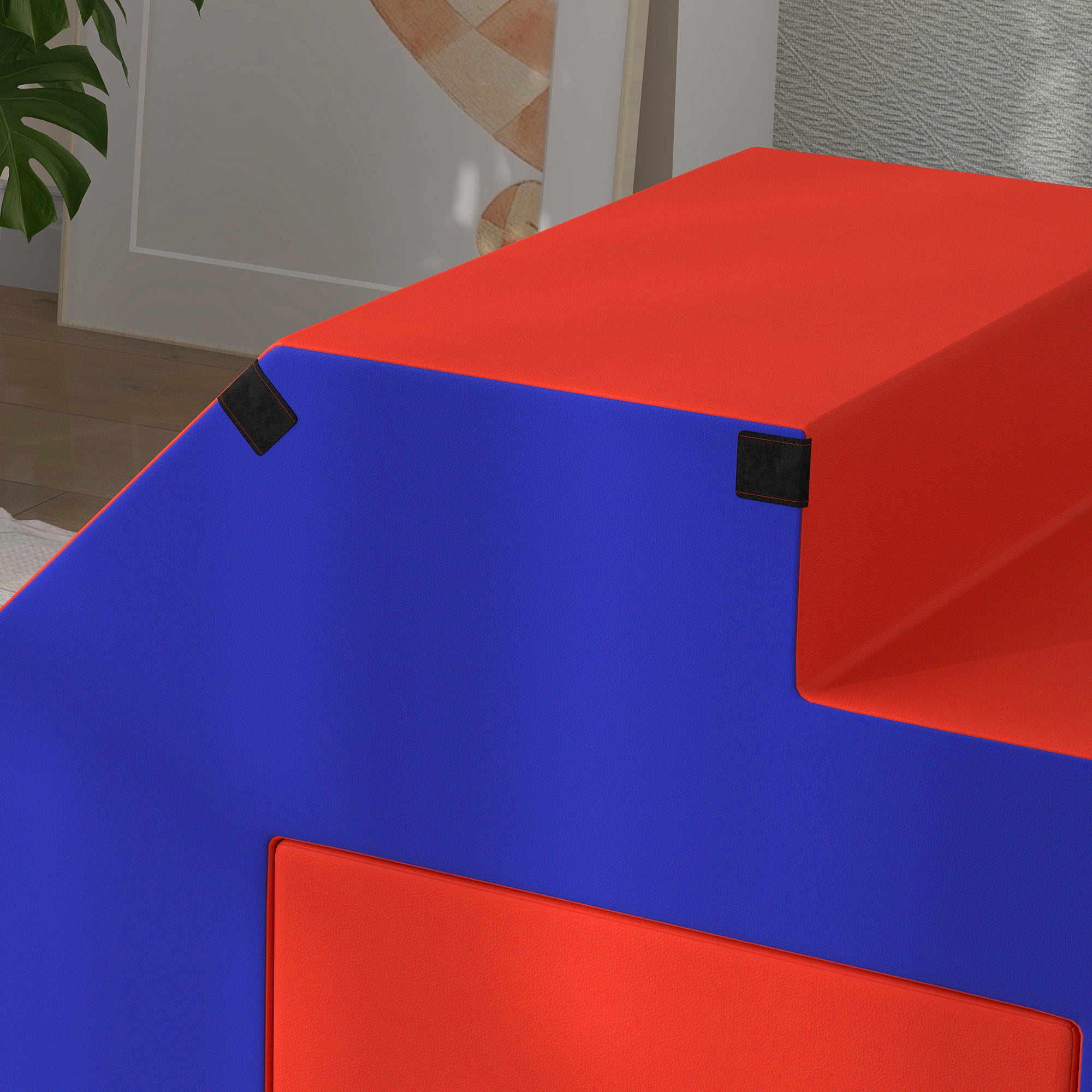 2-Piece Soft Play Kids Foam Play Se for Crawl and Climb, Dark Blue Baby Gym & Playmats at Gallery Canada