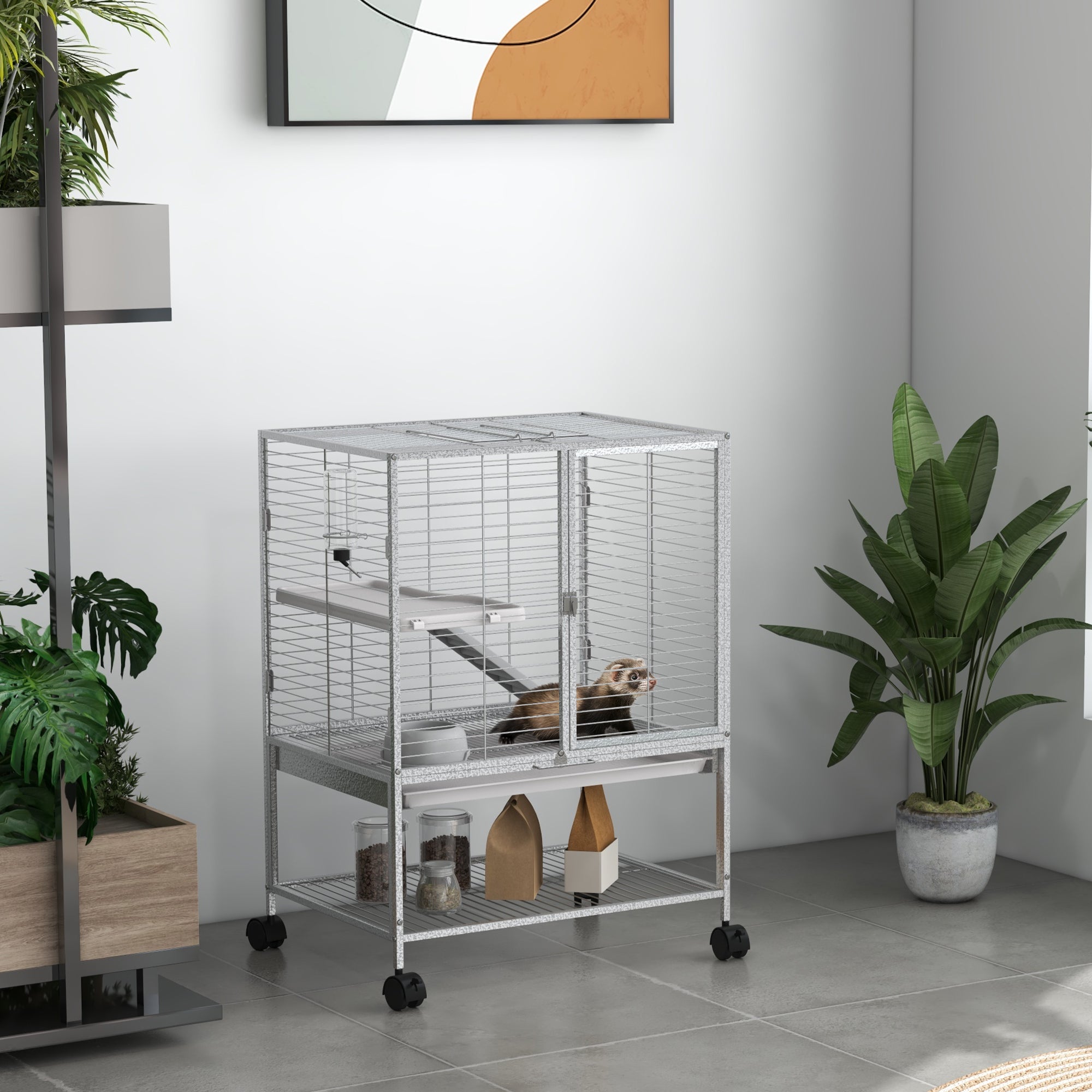 Rolling Small Animal Cage 34