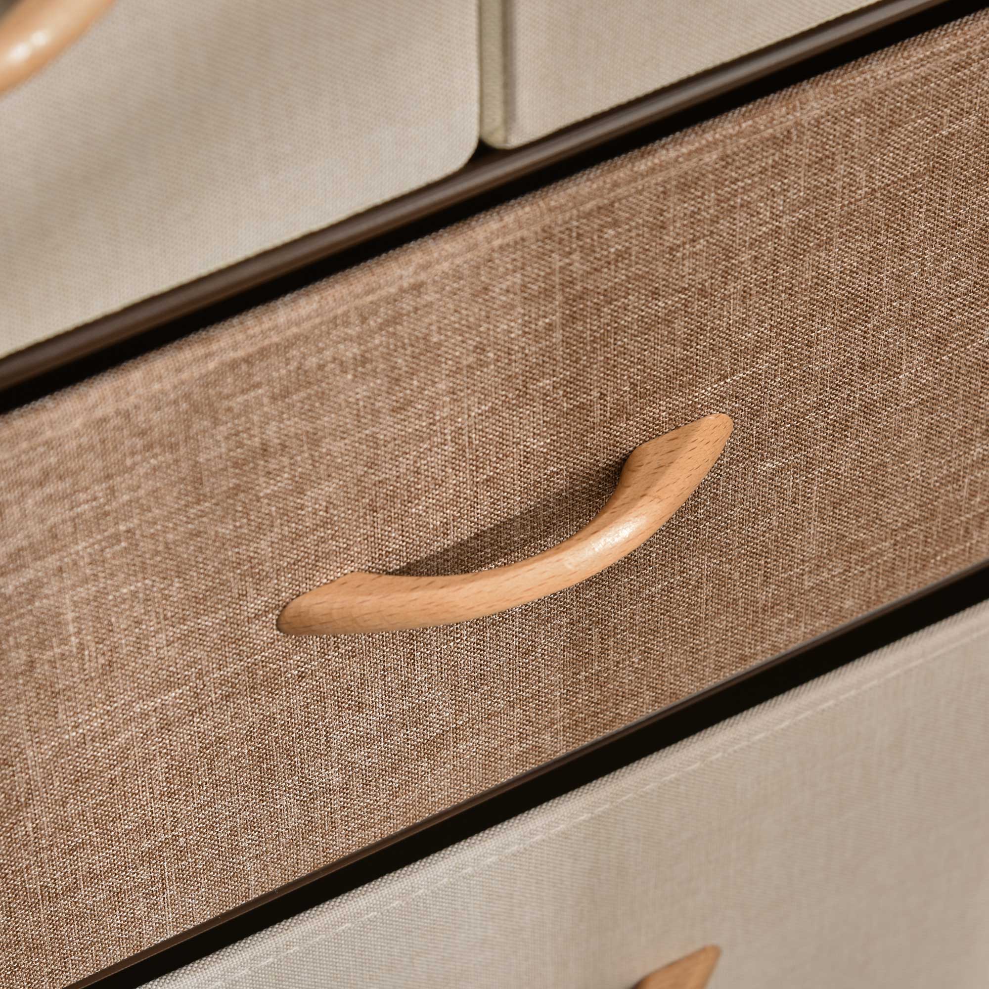 Dresser for Bedroom with 5 Drawers, Chest of Drawers with Metal Frame, Fabric Dresser for Living Room, Multi-Coloured Bedroom Furniture at Gallery Canada