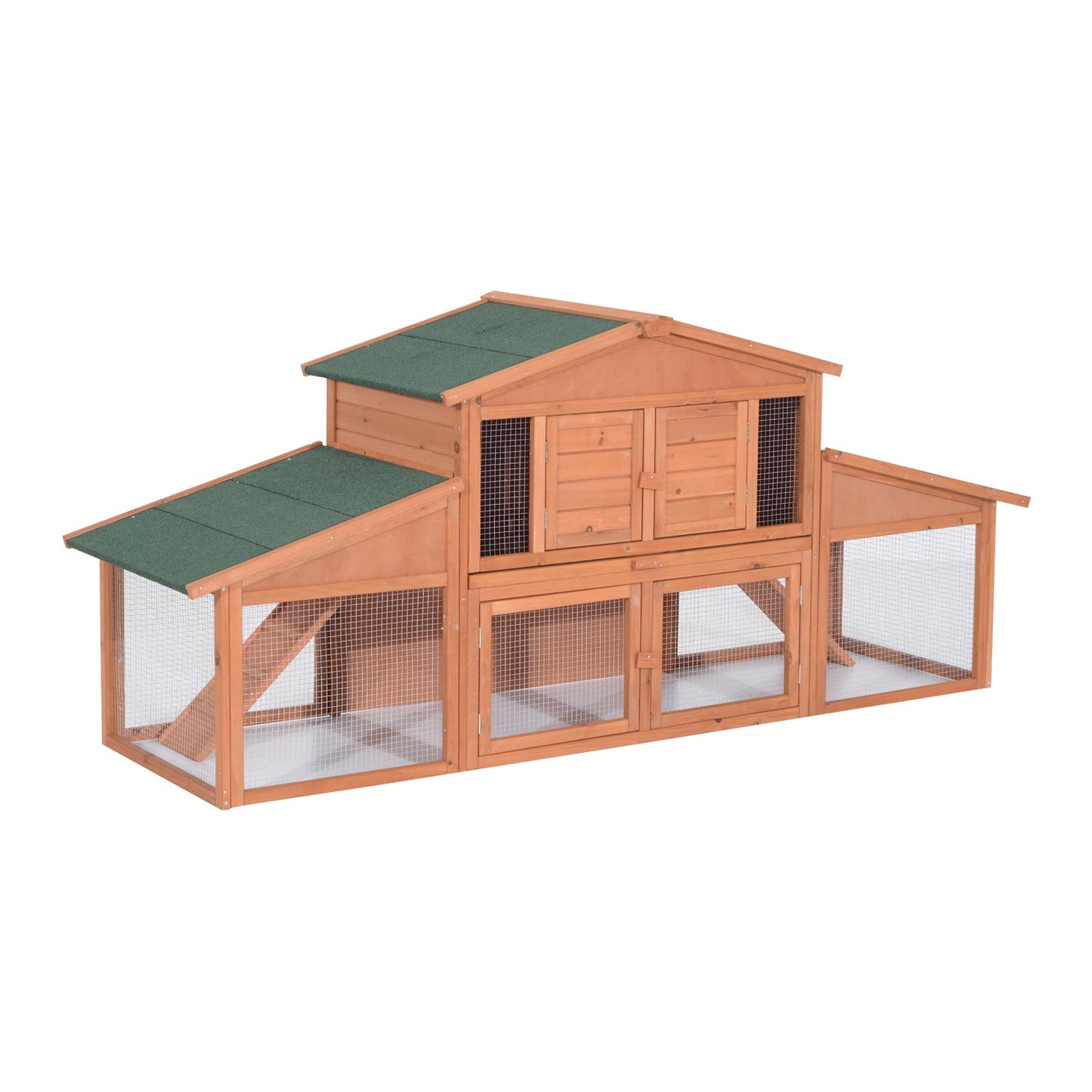 Deluxe Large Rabbit Hutch Small Animal House Portable Large Outdoor with Run Box Rabbit Hutch Wood Colour  at Gallery Canada