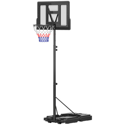 Basketball Hoop Outdoor, 7.5-10ft Portable Basketball Goal with Wheels and 43" Backboard, for Teenagers Youth Adults Basketball   at Gallery Canada