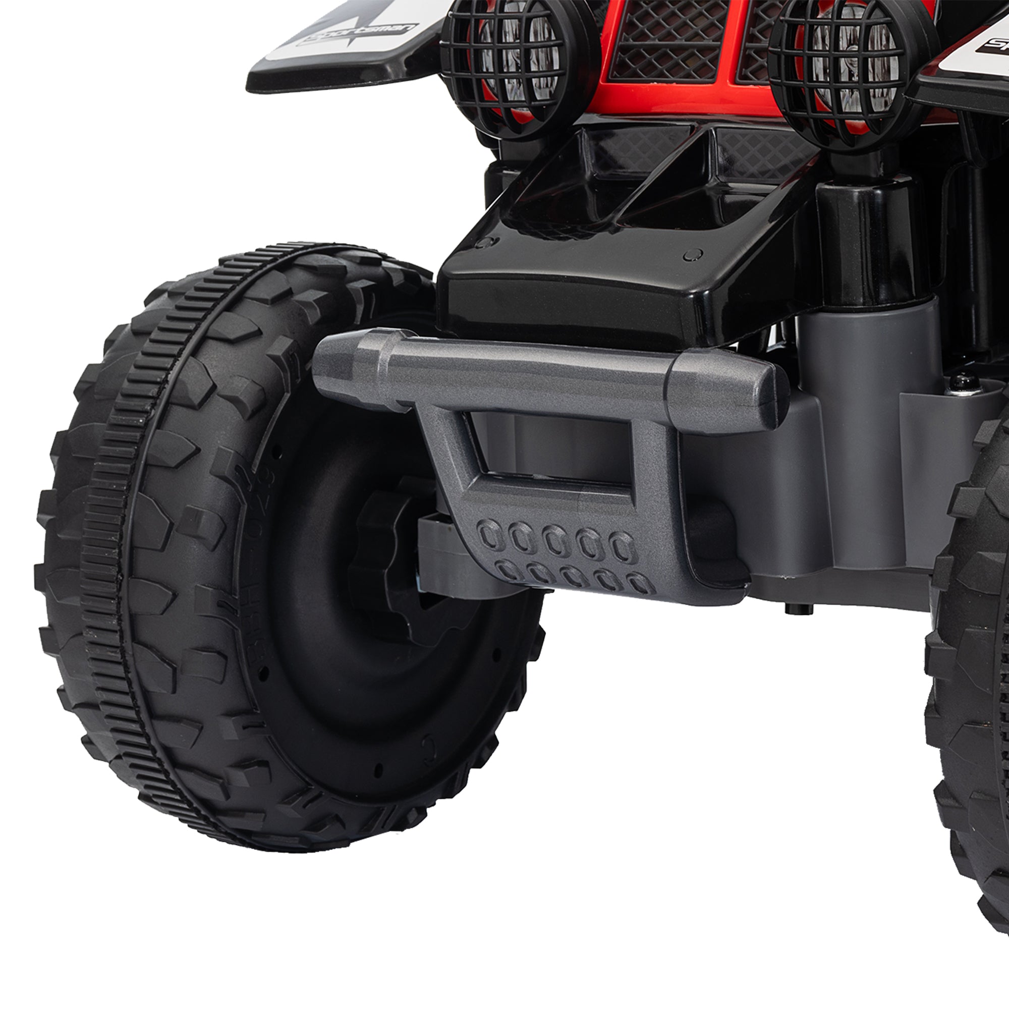 6V Kids ATV Quad, 4 Wheeler Battery Powered Electric Ride on Car w/ Lights, Forward Backward, for 3-6 Years, Black Electric Toy Cars   at Gallery Canada