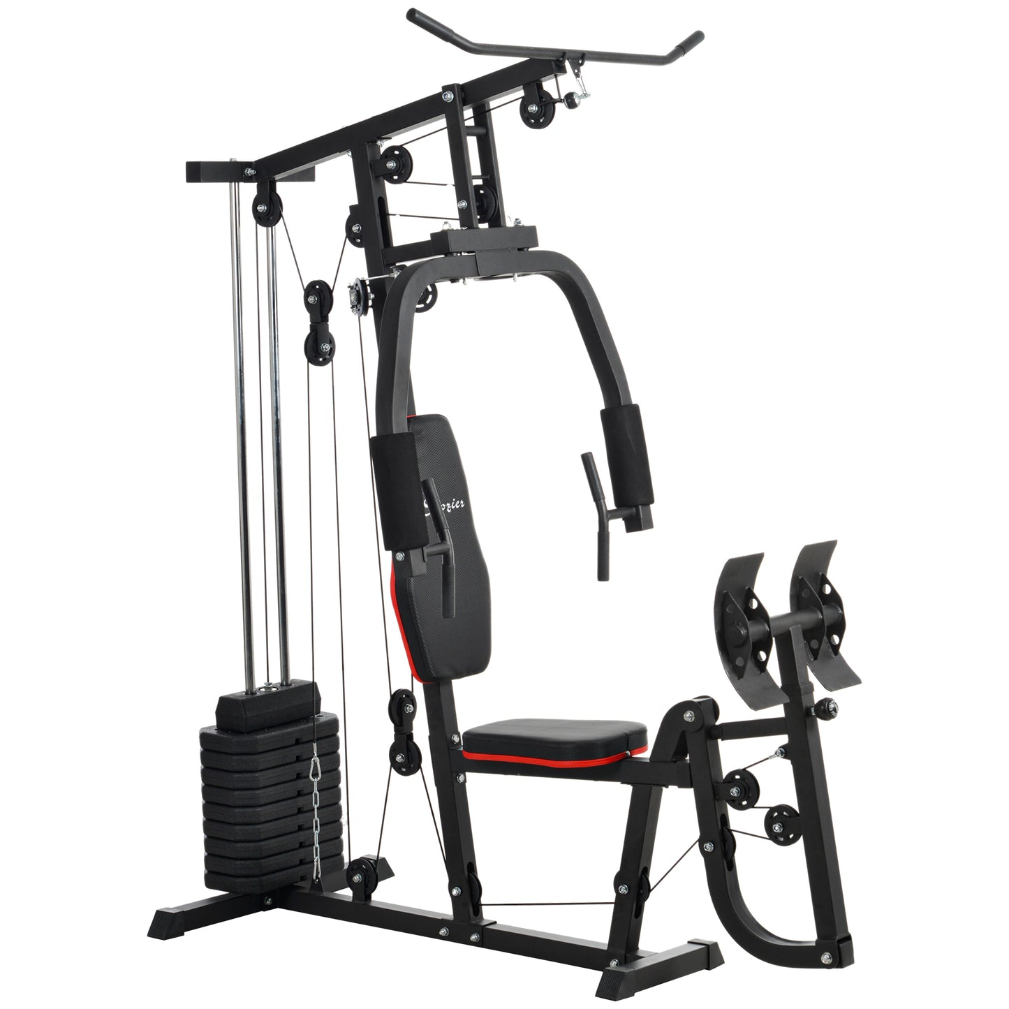 Home Gym Weights Machine, Multi Gym Lat Pulldown and Leg Workout Equipment with 99lbs Weight Stack Power Towers   at Gallery Canada