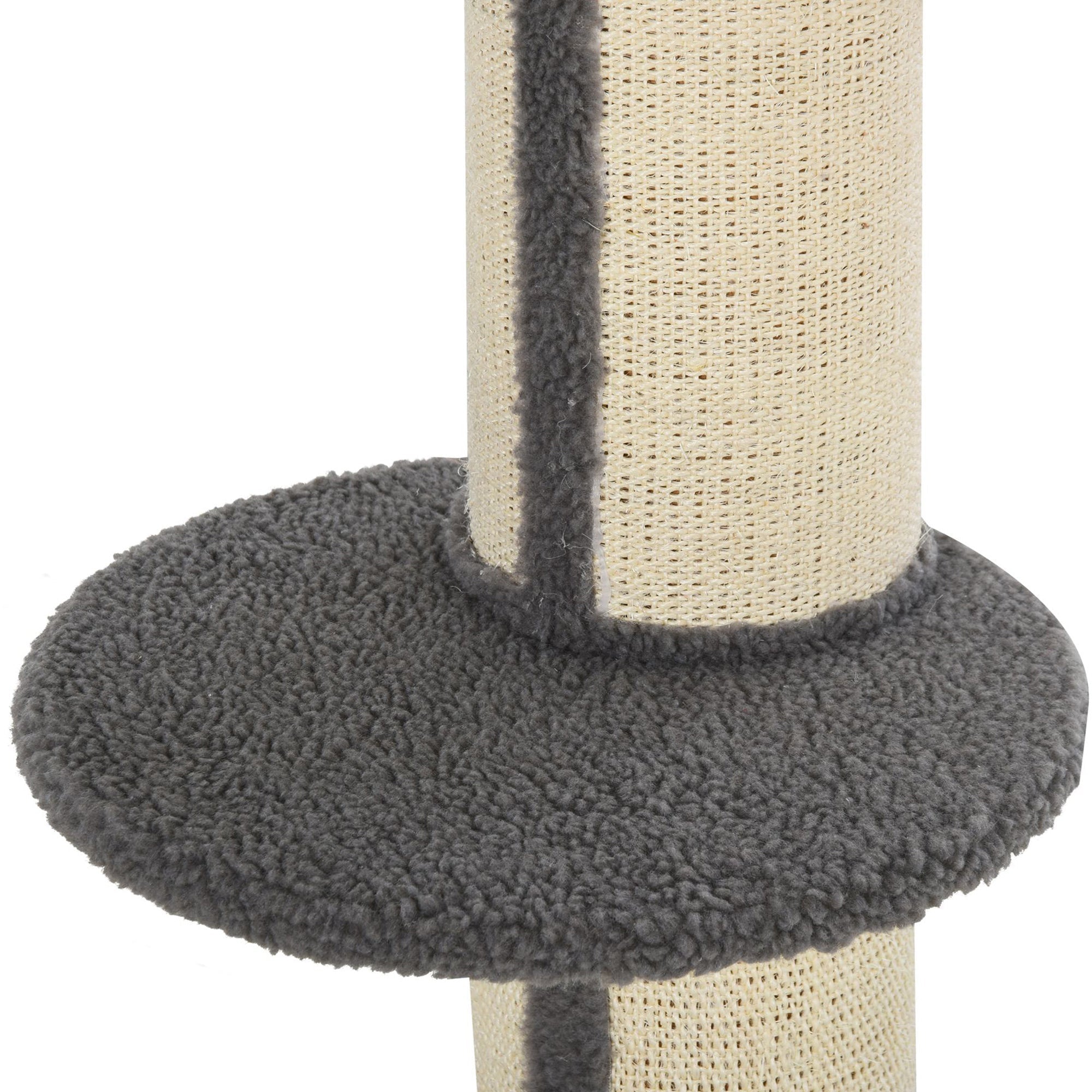 Cat Tree Kitty Tower with Sisal Mat Scratching Post, Cat Bed, Cushion, Perch, 18