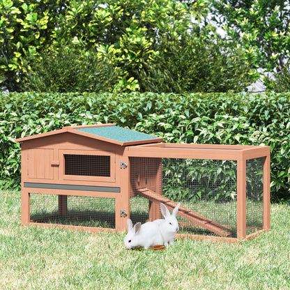 Wooden Rabbit Hutch Cage Bunny House Chicken Coop Habitats with Run Rabbit Hutch   at Gallery Canada