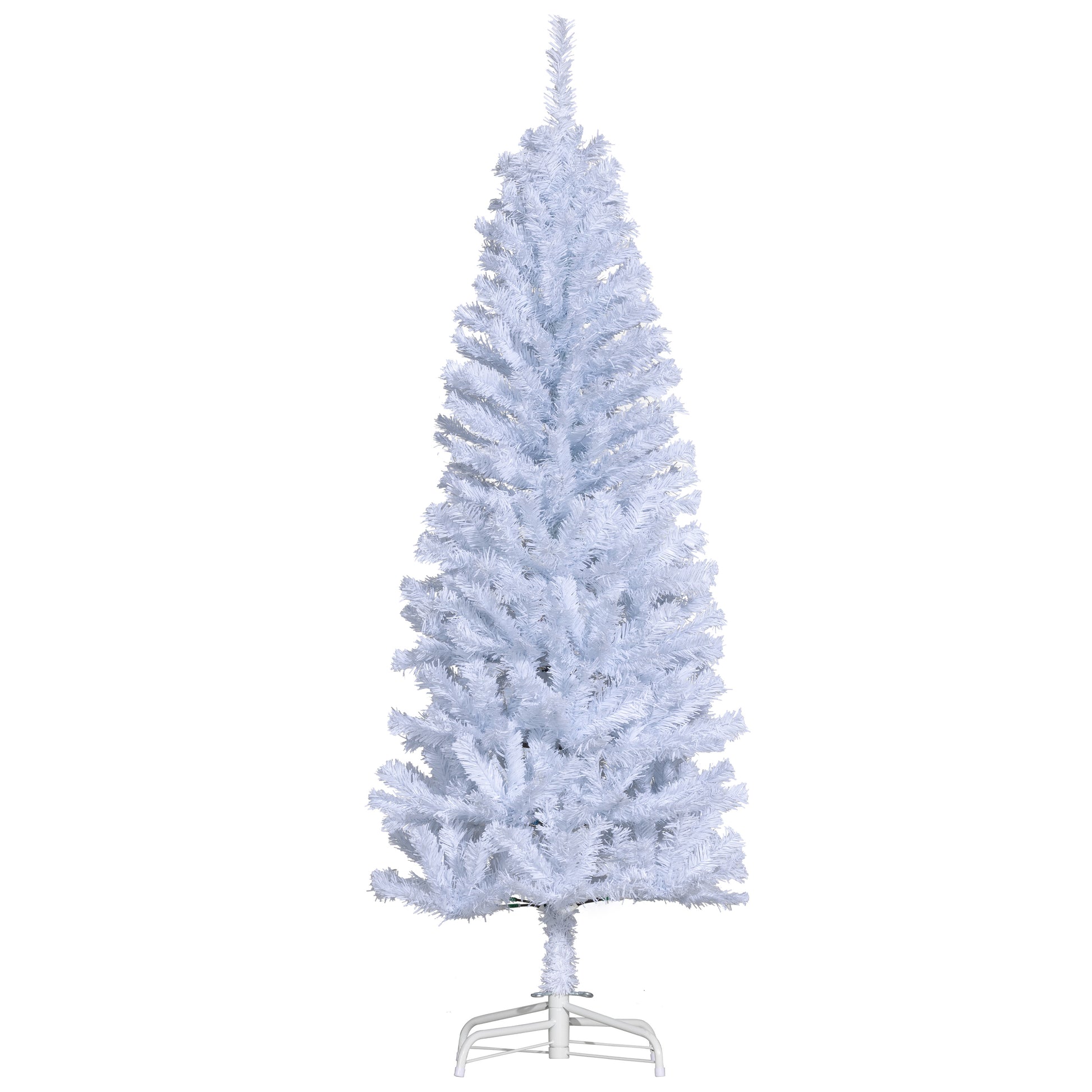 5FT Pencil Christmas Tree, Artificial Christmas Tree with Automatic Open for Home Party, White Pencil Christmas Trees   at Gallery Canada