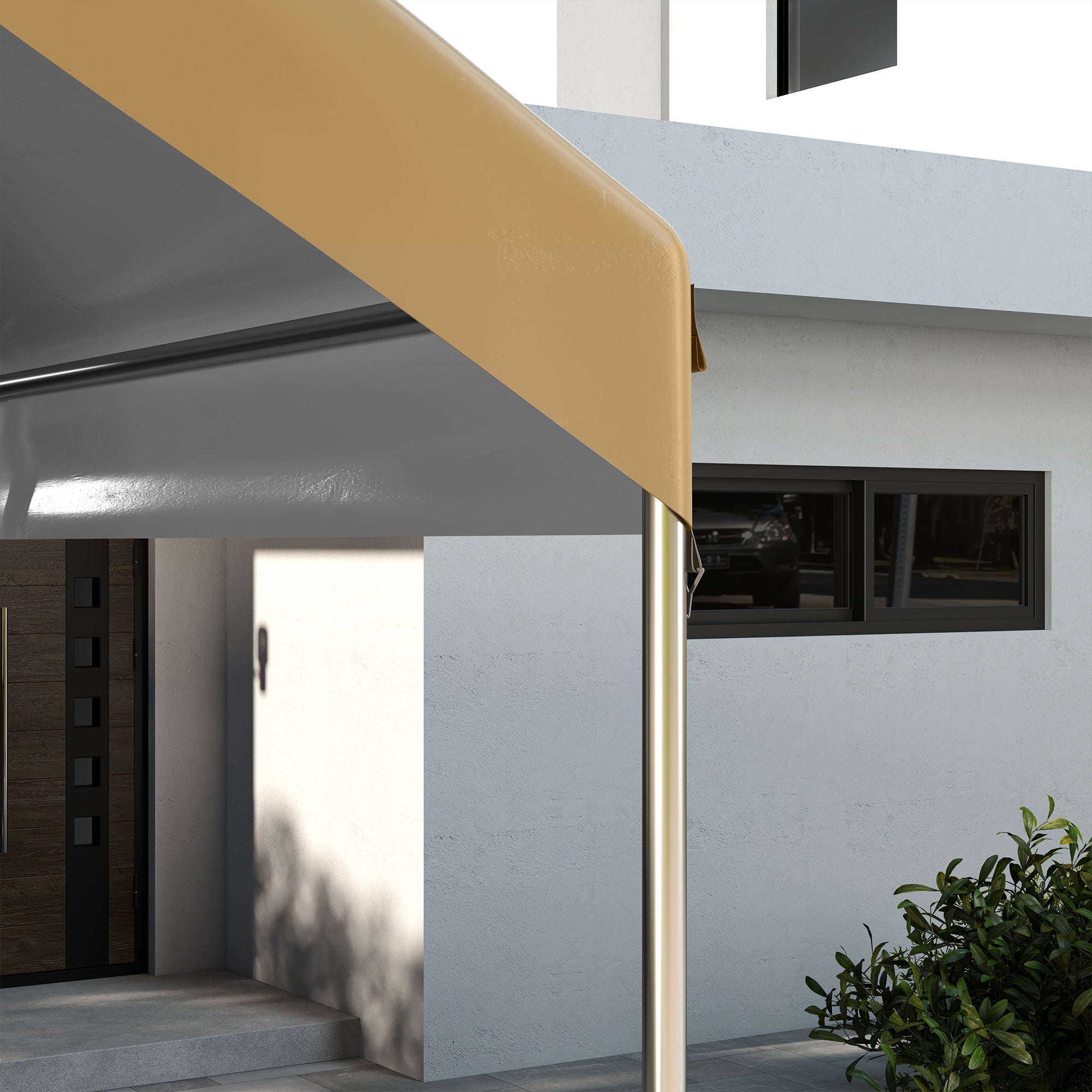 10 x 20ft Carport Replacement Canopy, UV Resistant Garage Car Cover with Ball Bungee Cords, Beige Gazebo Canopy Replacement at Gallery Canada