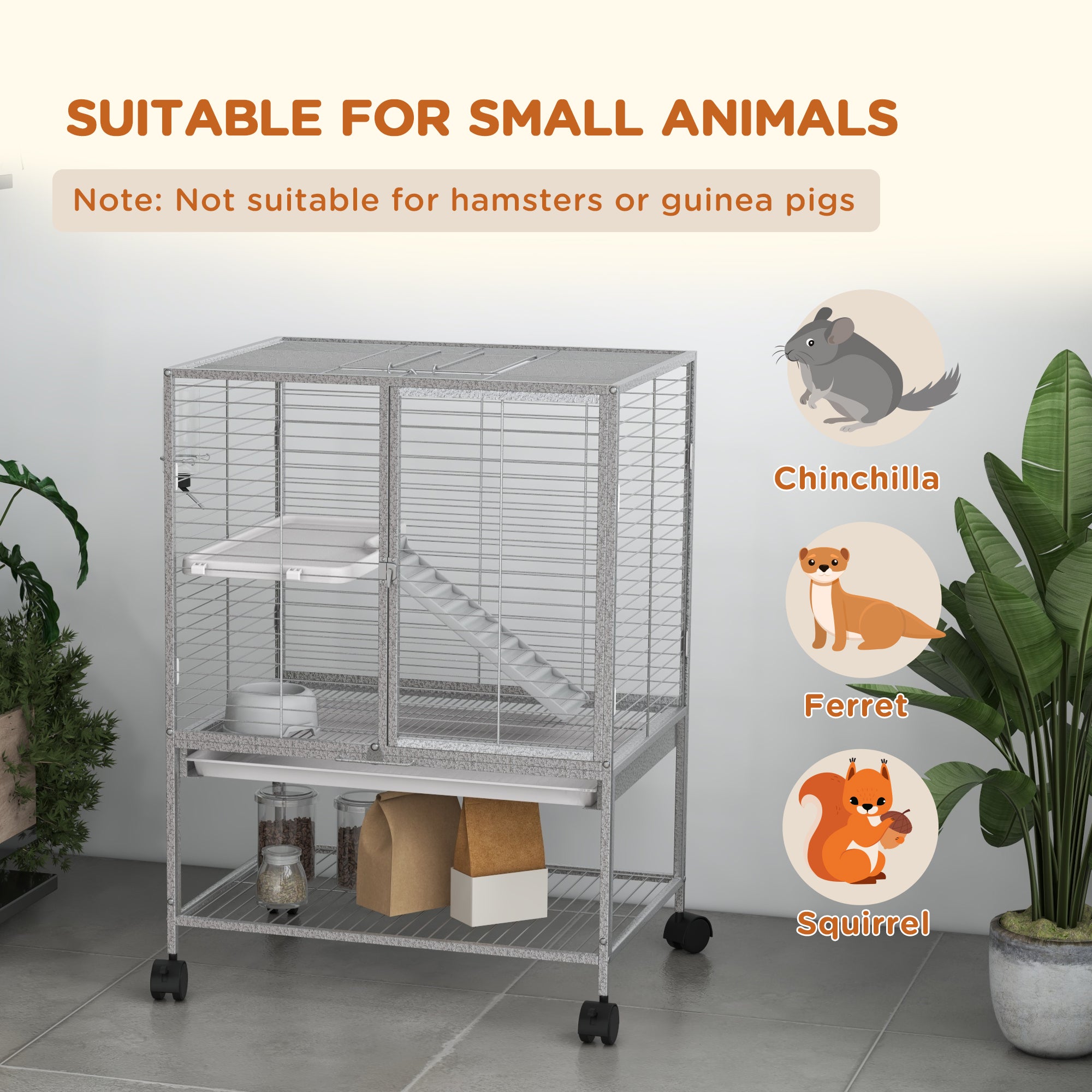 Rolling Small Animal Cage 34