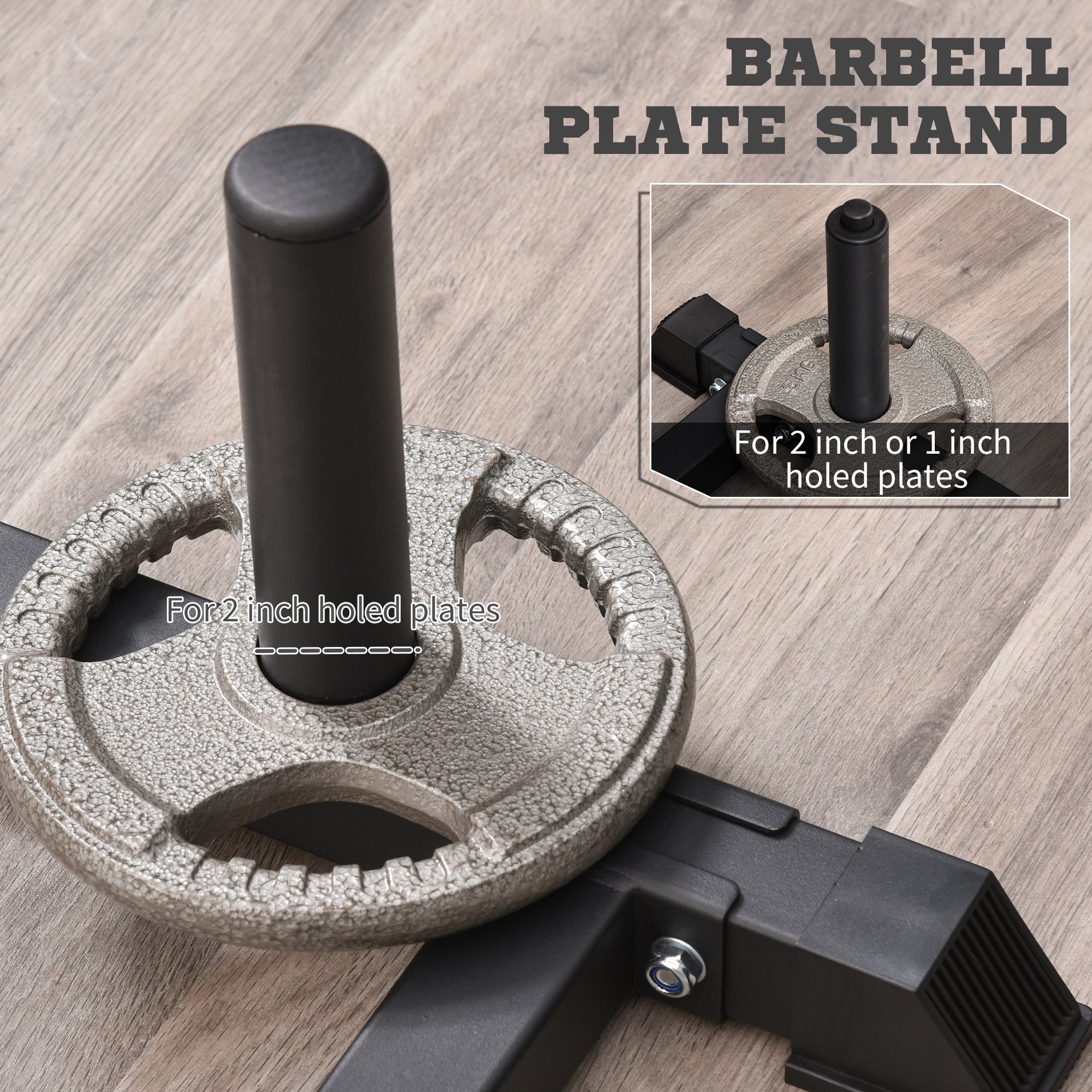 Adjustable Barbell Power Rack Squat Stand Strength Training Fitness Pull Up Weight Cage Home Gym Black Power Towers at Gallery Canada