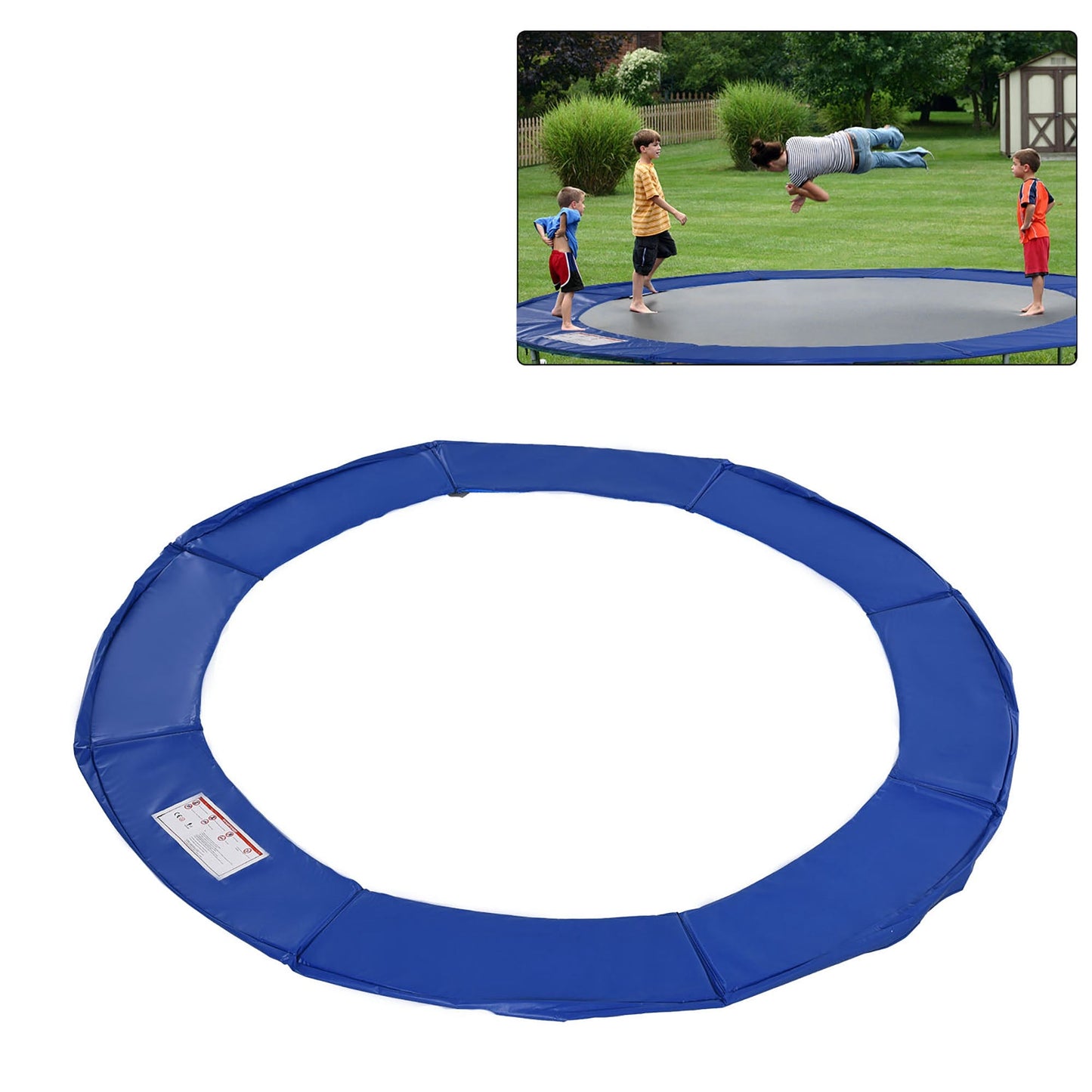 Φ8ft Trampoline Pad Φ96" Spring Safety Replacement Gym Bounce Jump Cover EPE Foam Blue Trampolines Blue  at Gallery Canada