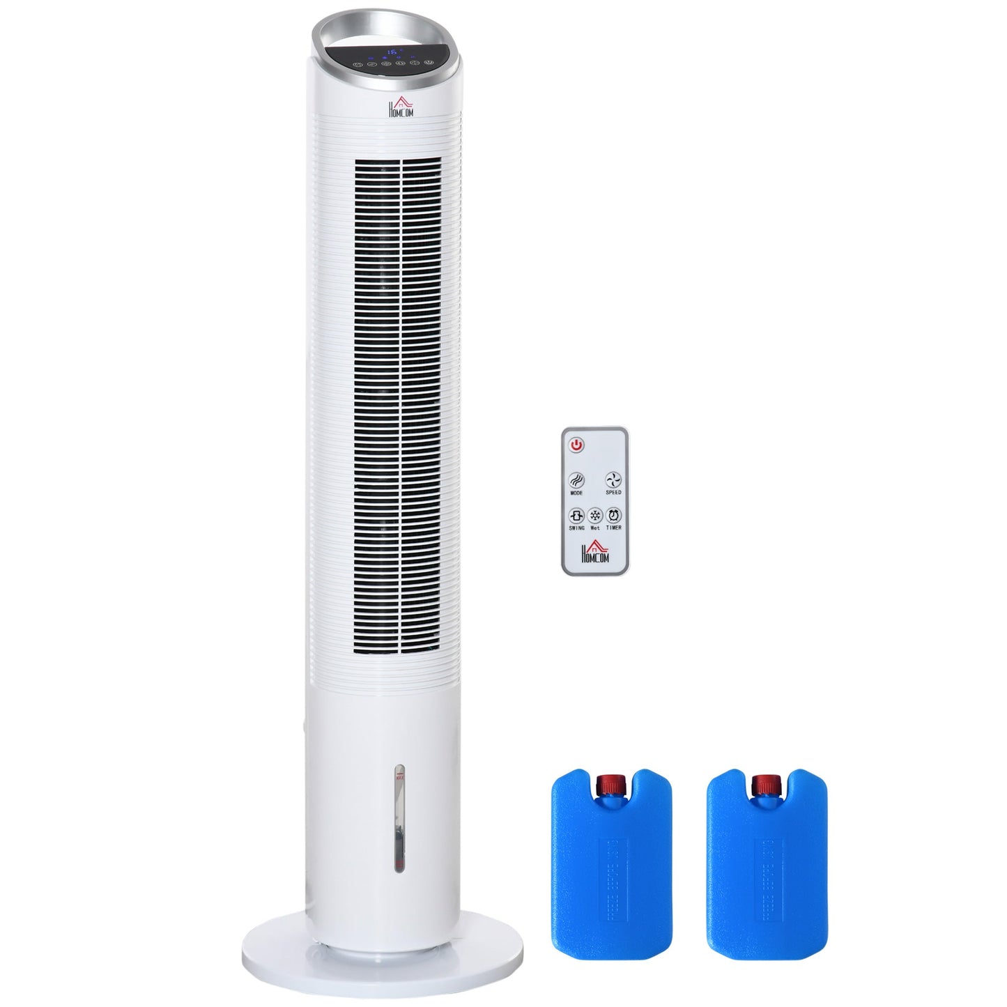 Evaporative Air Cooler with Remote, 3 Modes & Speeds, Timer, Quiet, White Tower Fans White  at Gallery Canada