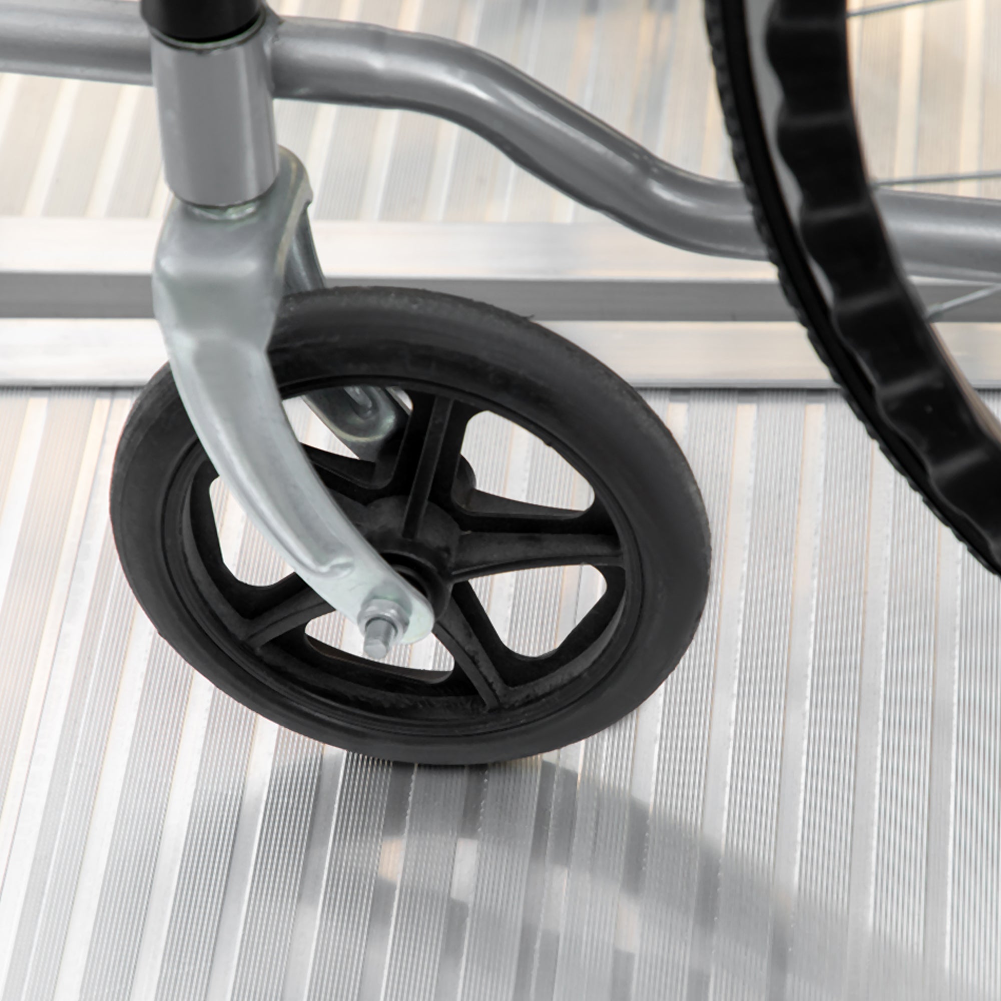 Textured Aluminum Folding Wheelchair Ramp, Portable Threshold Ramp 2', for Scooter Steps Home Stairs Doorways Knee Walker & Wheelchair Ramps at Gallery Canada