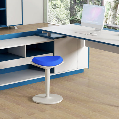 Standing Desk Stool, Ergonomic Wobble Chair, Adjustable Leaning Stool for Office Desks, with Rocking Motion, Blue Office Chairs Blue  at Gallery Canada