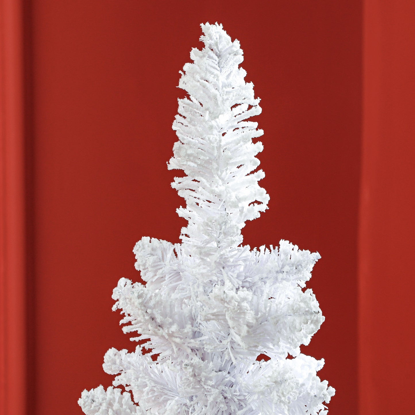 5ft White Christmas Tree, Flocked Pencil Christmas Tree with 246 Branch Tips and Metal Base for Home, Indoor, Holiday Pencil Christmas Trees   at Gallery Canada