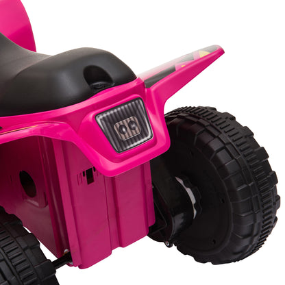 Kids Ride on ATV, 6V Battery Powered Quad Car with Forward, Reverse Switch, for Boys Girls 18-36 Months, Pink Electric Toy Cars   at Gallery Canada