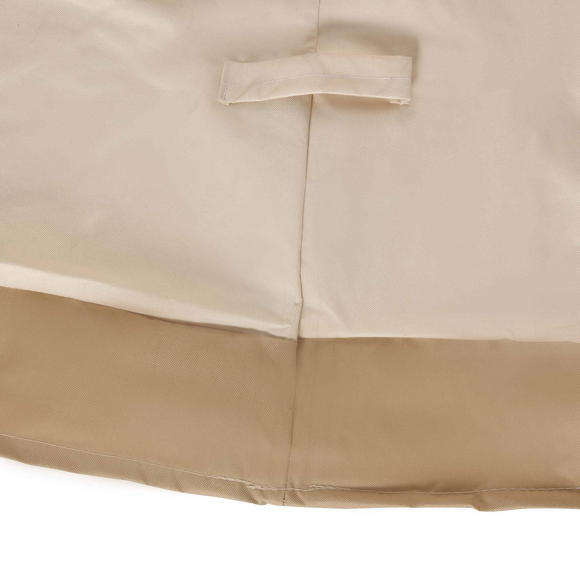 84B-059 129.9-Inch Oval Patio Table and Chair Set Cover, Beige/Coffee Sofa Set Patio Furniture Covers at Gallery Canada