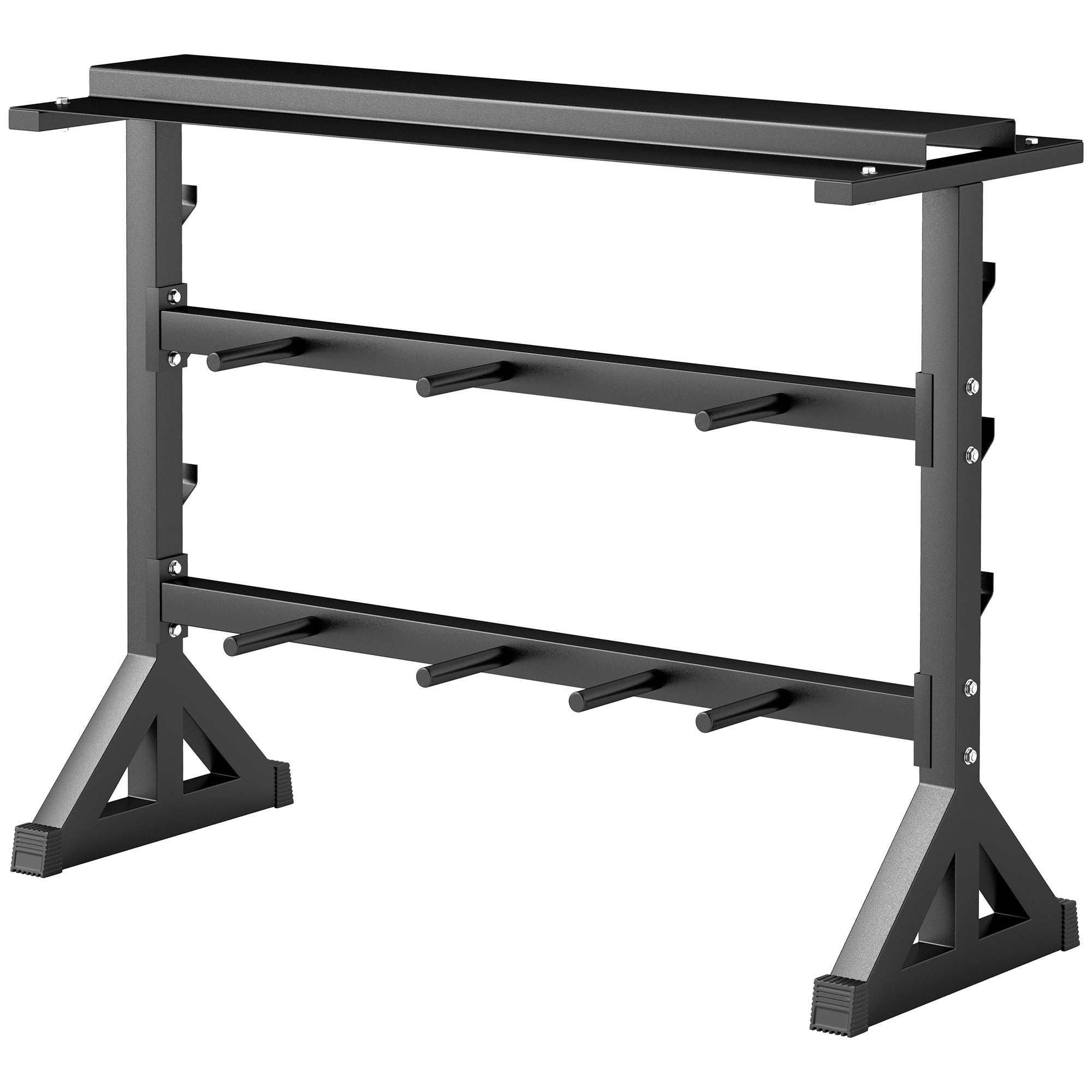 1100LBS Capacity Weight Rack, Weight Plate Rack, and Dumbbell Rack for Home Gym Storage Accessories Black at Gallery Canada
