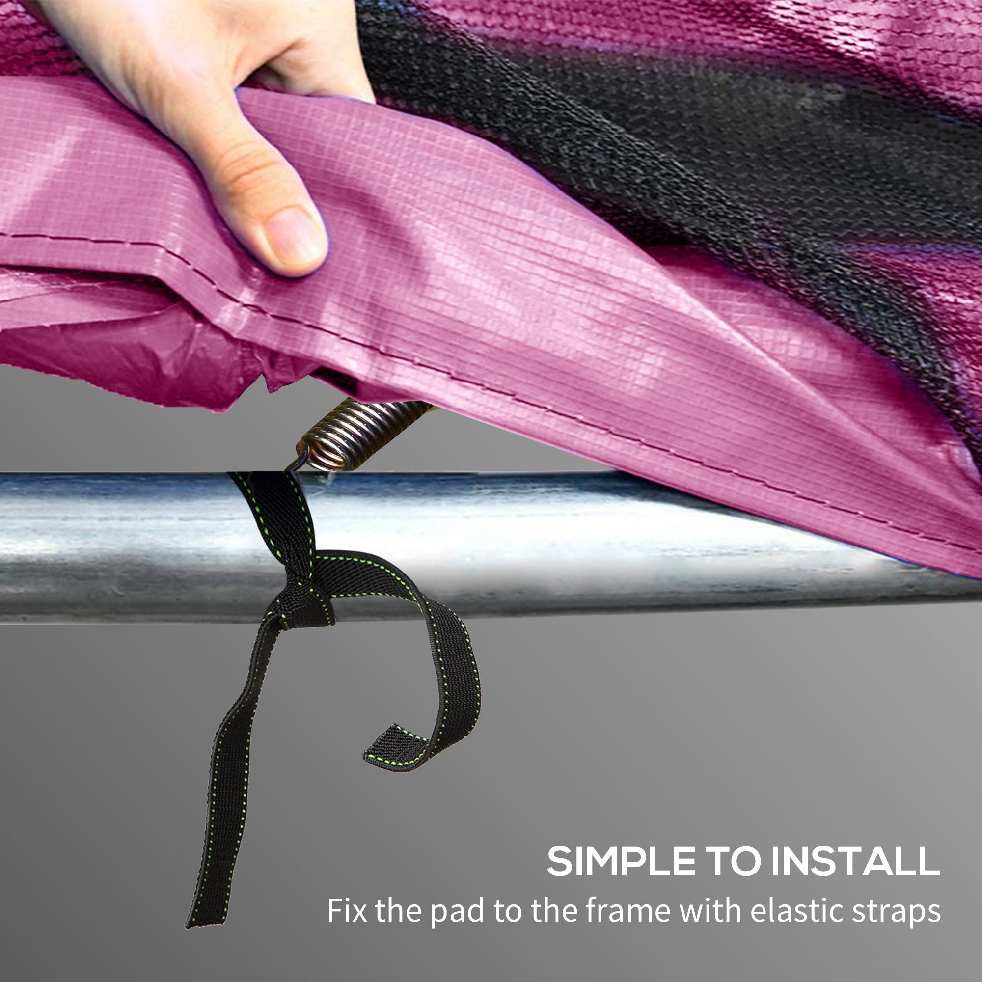 14FT Trampoline Spring Cover, Trampoline Pad Replacement, Waterproof and Tear-Resistant, All-Weather Trampoline Accessories, Pink Trampolines at Gallery Canada
