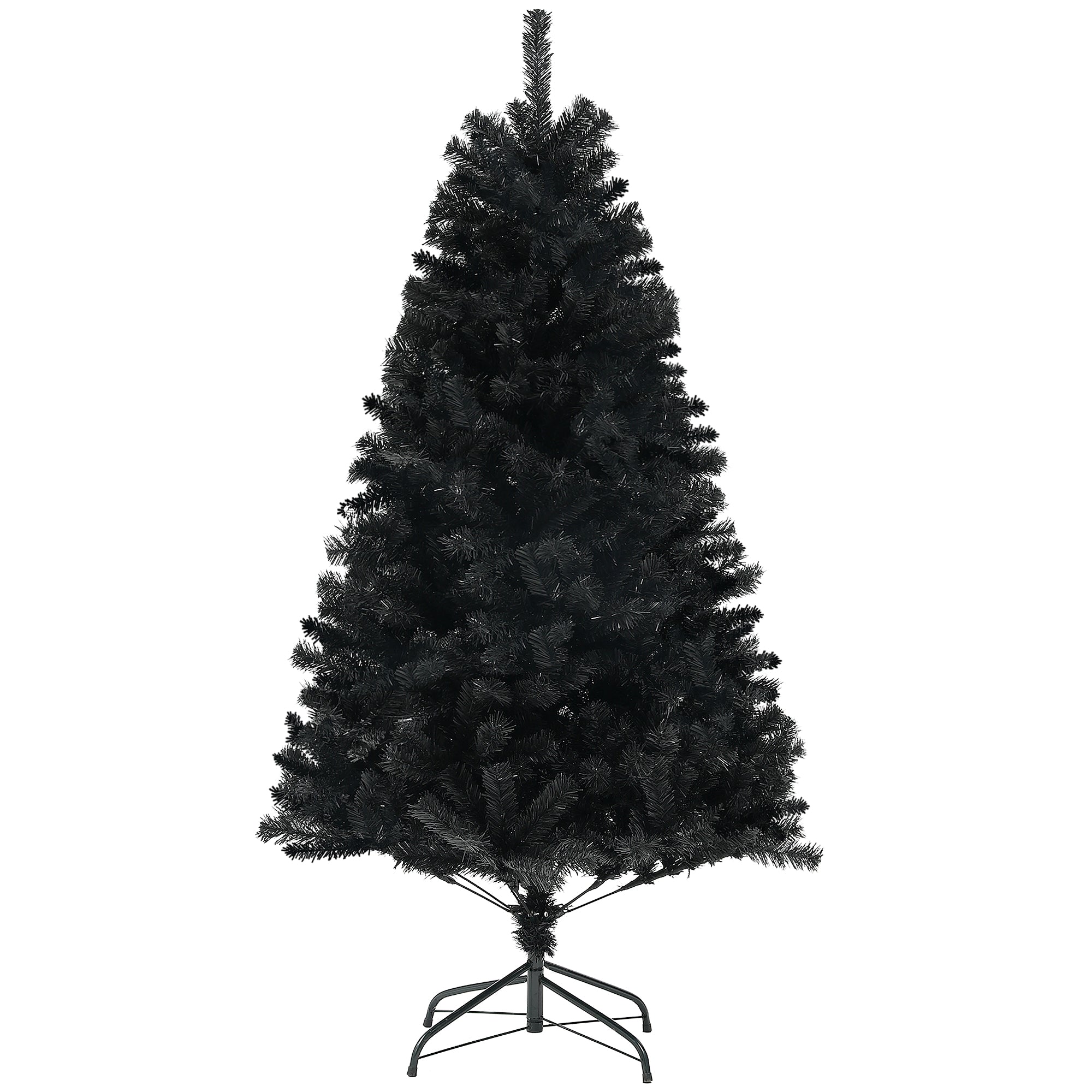 6ft Artificial Christmas Trees with Auto Open and Steel Base, Black Artificial Christmas Trees   at Gallery Canada