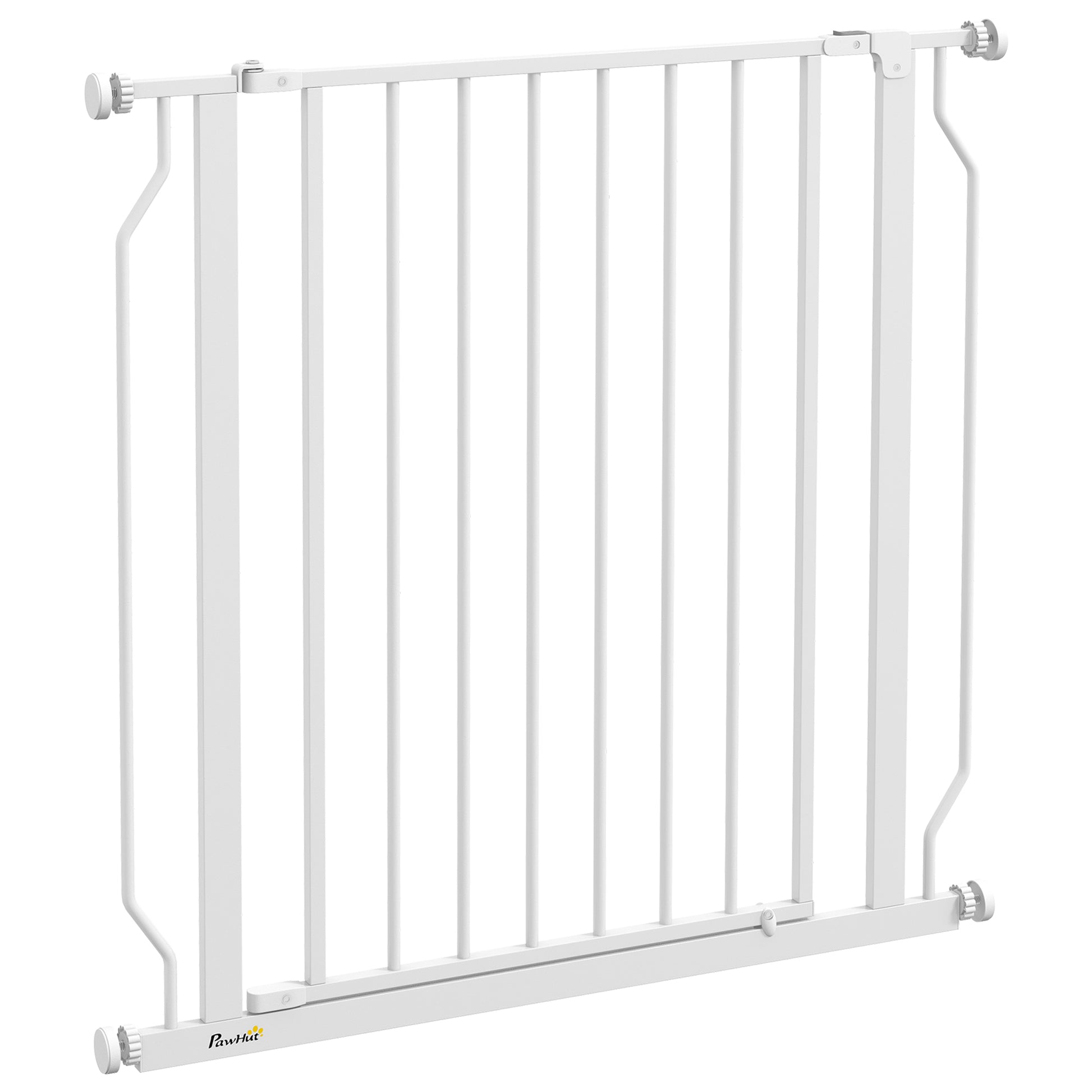 30"- 34" Easy Install Pet Gate w/ Door &; Double Locking System, Extra Wide Dog Gate for Stairs, Hallways, White Houses, Kennels & Pens   at Gallery Canada