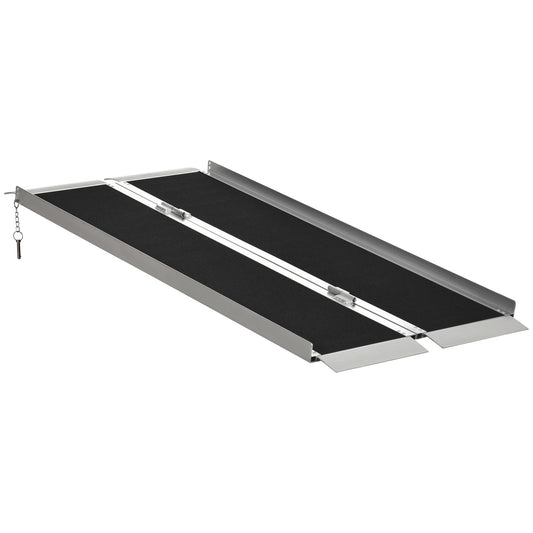 5' Portable Wheelchair Ramp Aluminum Threshold Mobility Single-fold for Scooter with Carrying Handle Knee Walker & Wheelchair Ramps   at Gallery Canada