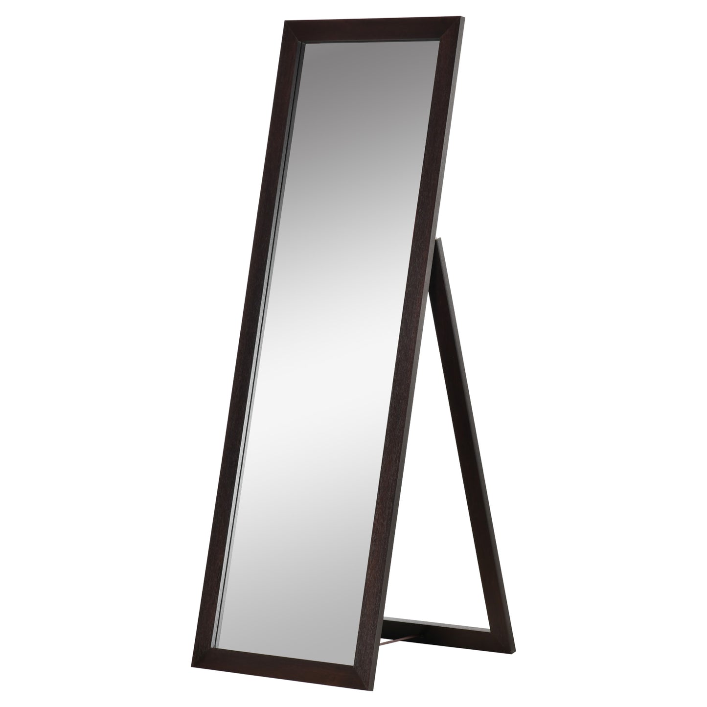 58" x 20" Full Length Mirror, Floor Standing Mirror, Rectangular Full Body Mirror for Bedroom, Living Room, Brown Full Length Mirrors at Gallery Canada