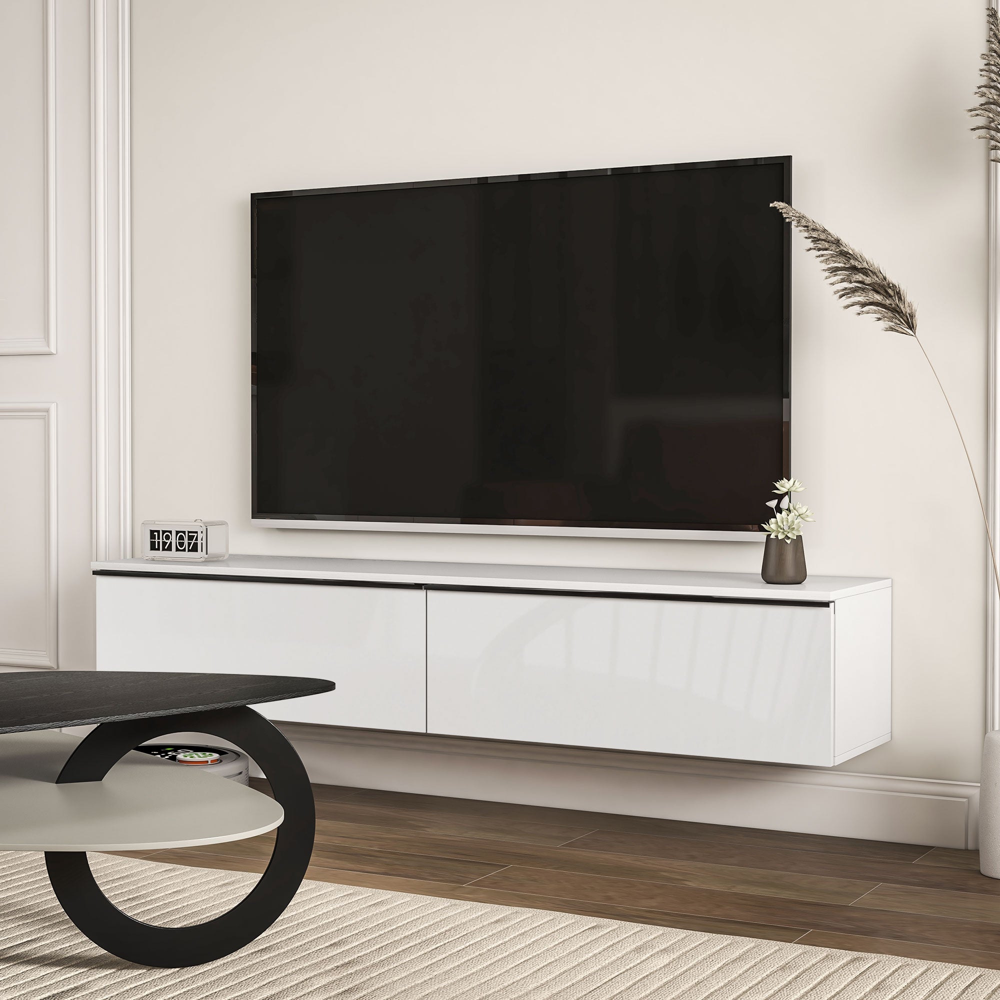 Wall Mounted TV Stand, Floating TV Cabinet for up to 70