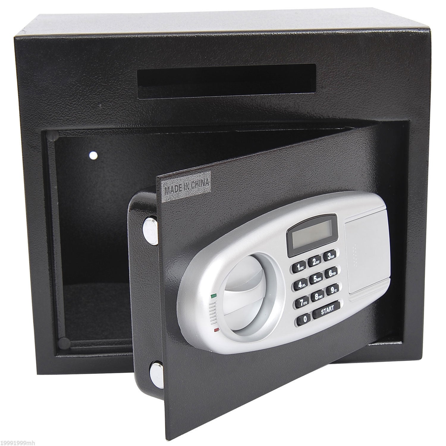 Wall Mounted Steel Electronic Digital Safe Box with Letter Drop Slot Keypad Lock Gun Cash Jewelry Security, Black Safes   at Gallery Canada