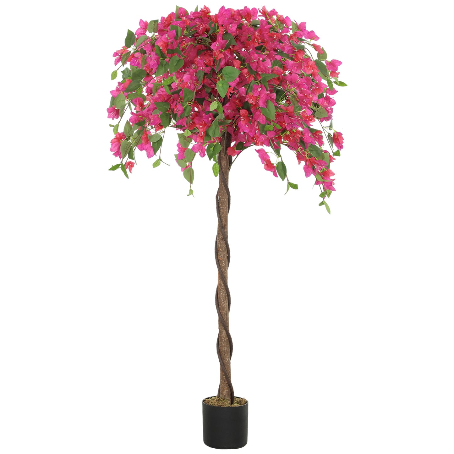 Decorative Artificial Plant, Murraya Flowers in Pot, Fake Plant for Home Indoor Decor, 59 inch, Purple and Red Artificial Trees at Gallery Canada