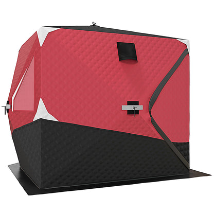 3-4 Person Insulated Ice Fishing Shelter, Pop up, with Oversized Doors, Windows, Vents and Carry Bag, for Low-Temp -22℉ Ice Fishing Tents   at Gallery Canada