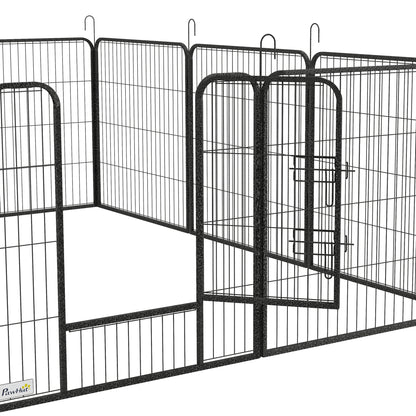 Dog Pen with Gate, 12 Panels Puppy Playpen, Dog Fence, 31.5"H Houses, Kennels & Pens   at Gallery Canada