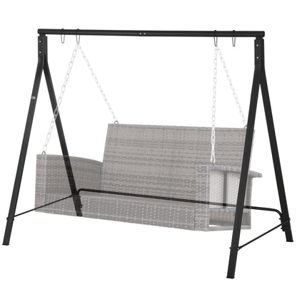 Metal Swing Stand Swing Frame, Hanging Chair Stand Only, 528 LBS Weight Capacity, for Backyard, Patio, Lawn, Black Hammock Stands Black  at Gallery Canada