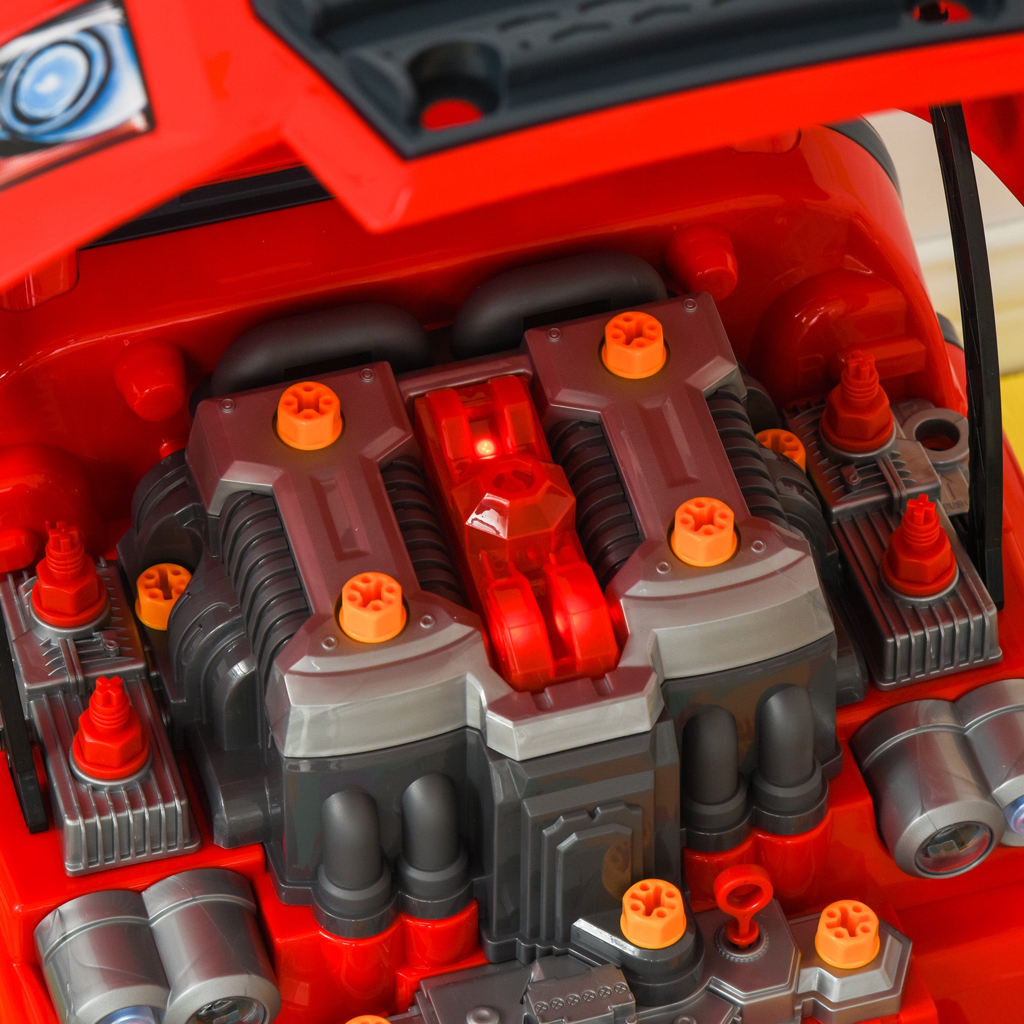 Smart Truck Engine Toy Set for Kids - Mini Car Service Station, Kids Tool Set Included, Suitable for 3-5 Years Old Workbench Toy Sets at Gallery Canada