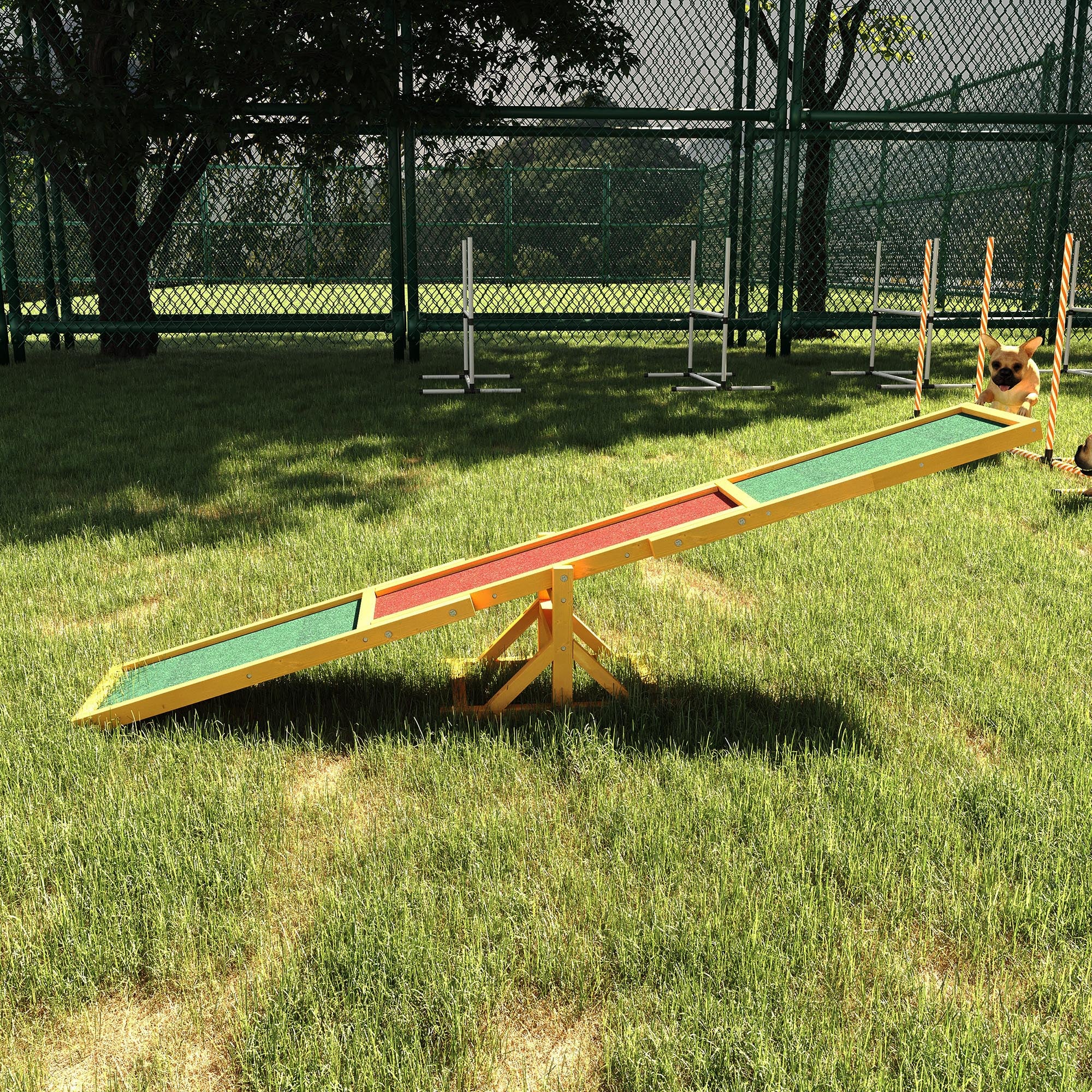 Wood Pet Seesaw Platform Dog Agility Training Equipment Run Game Toy Weather Resistant Pet Supplies Natural Dog Agility Training Equipment at Gallery Canada