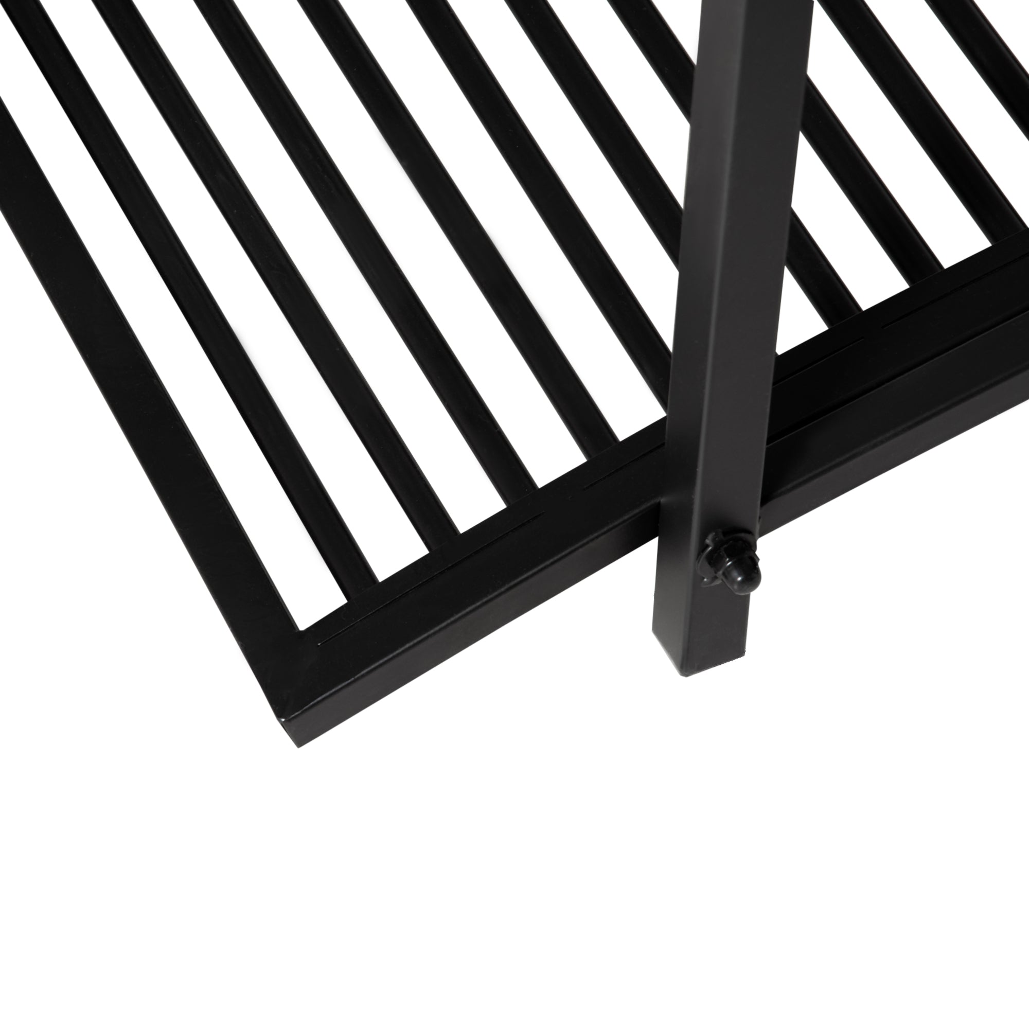 Garden Bridge 3.3FT, Decorative Classic Backyard Pond Bridge with Safety Railings Black Garden Decor at Gallery Canada