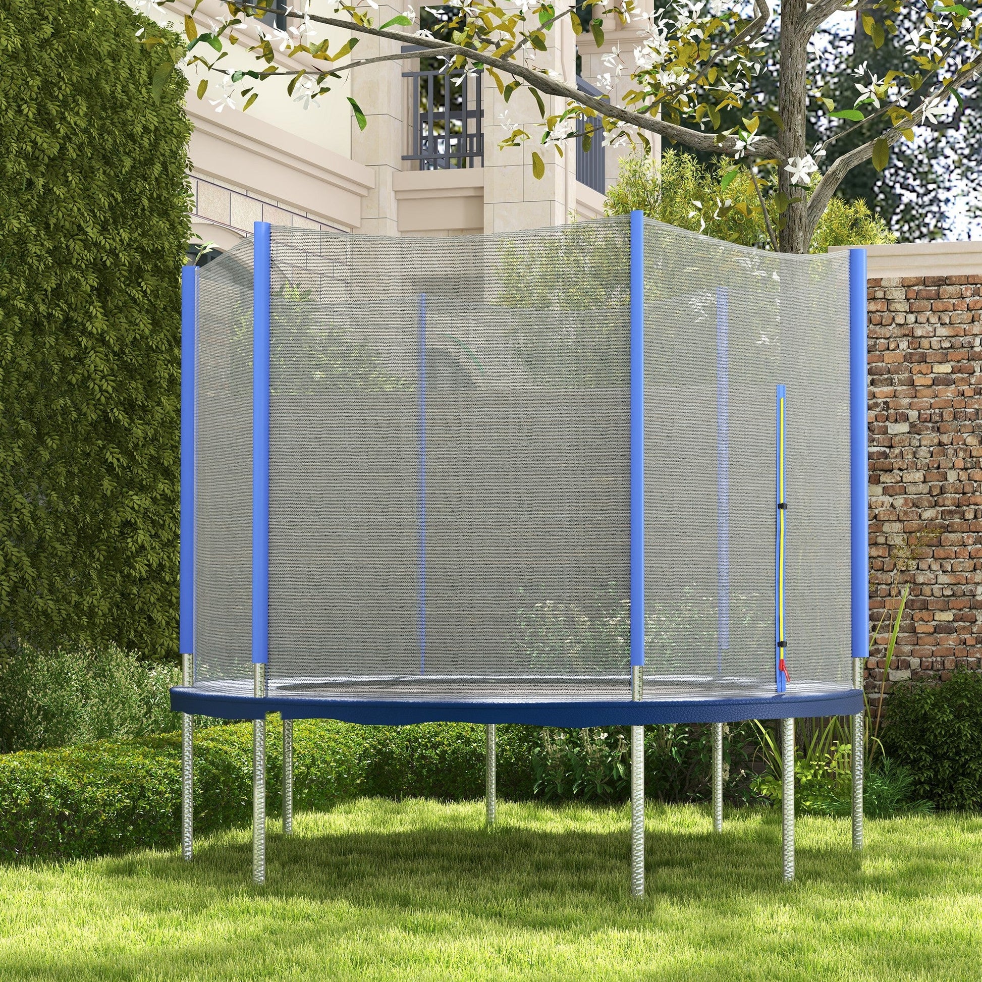 Trampoline Net Enclosure, Trampoline Netting Replacement with Zippered Entrance for 8ft Round Trampoline Trampolines   at Gallery Canada