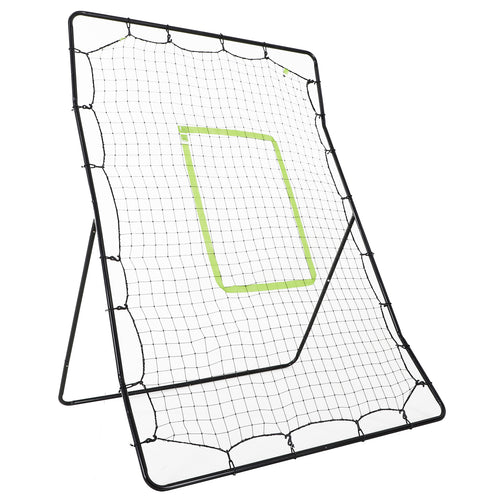 4 x 5.7ft Volleyball Rebounder Net with Strike Zone, Adjustable Baseball Lacrosse Training Net for Pitching and Fielding