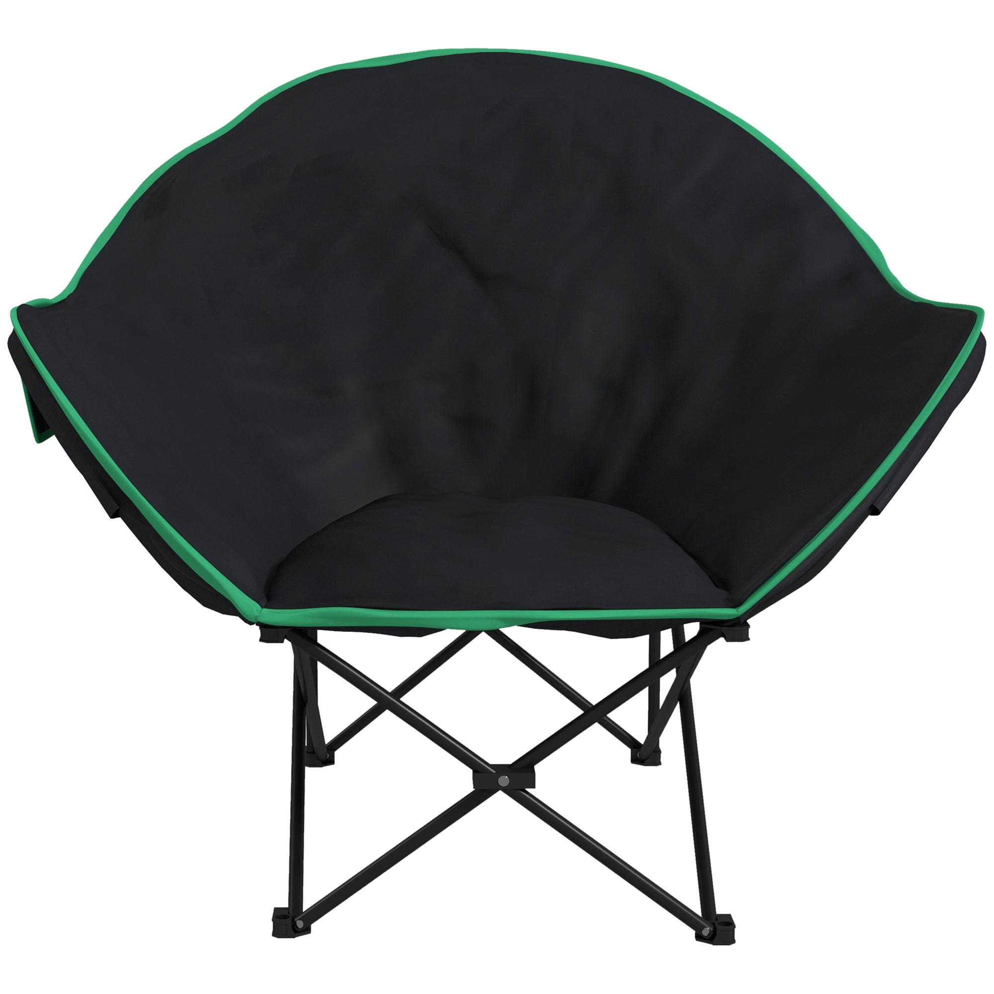 Foldable Camping Chair Padded Moon Saucer Chair with Carry Bag, Storage Pocket for Outdoor, Beach, Picnic, Hiking, Fishing, Travel Picnic Tables & Camping Chairs at Gallery Canada