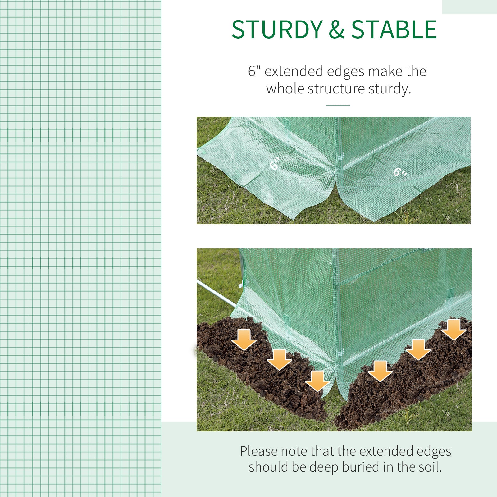 19.7' x 9.8' x 6.6' Large Walk-in Greenhouse Garden Plant Seed Growing Tent Tunnel Shed with Windows and Door Green Walk In Greenhouses at Gallery Canada