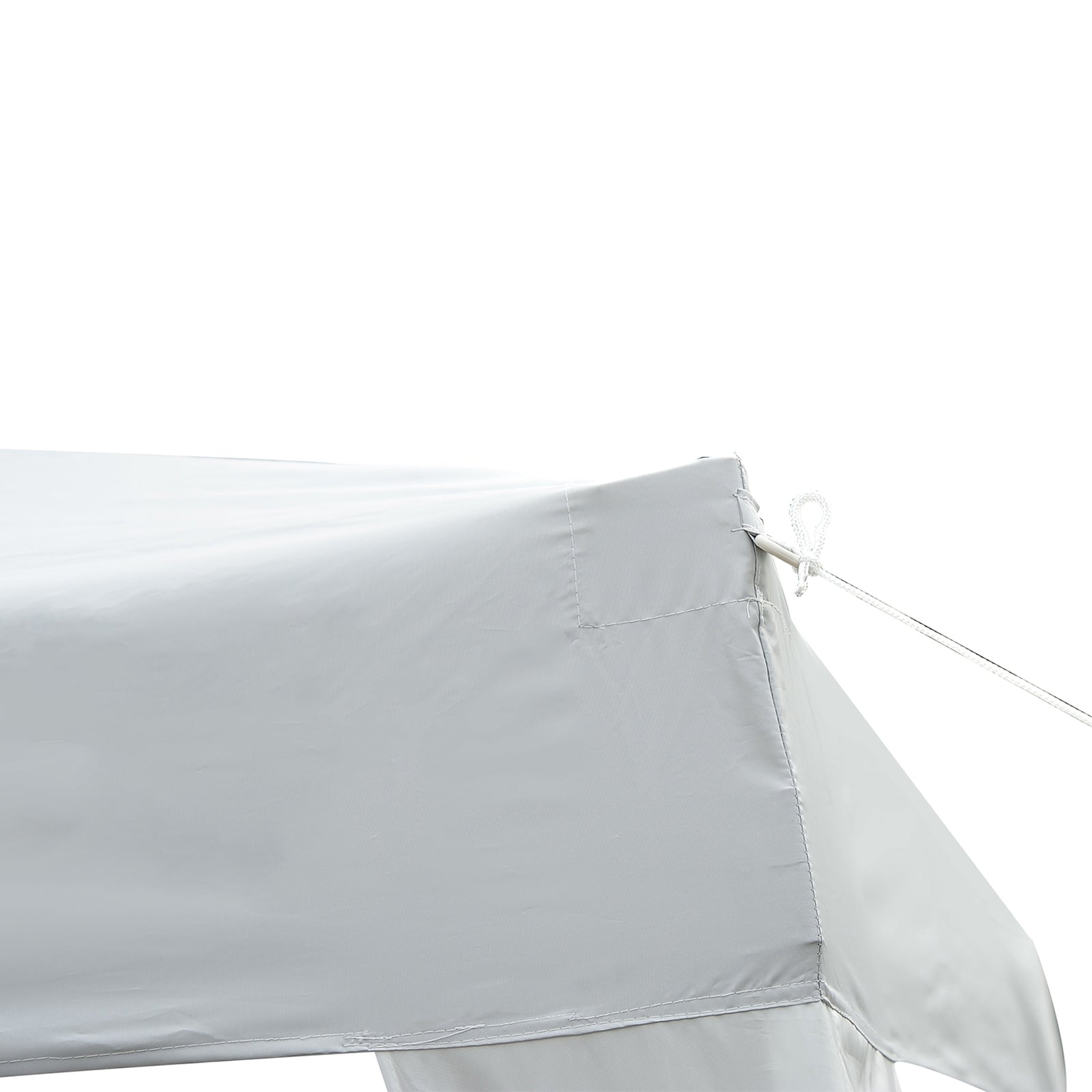 x 10' Outsunny Arbor Barnum Folding Pop-up Garden Gazebo with Transport Bag-White Pop Up Canopies at Gallery Canada
