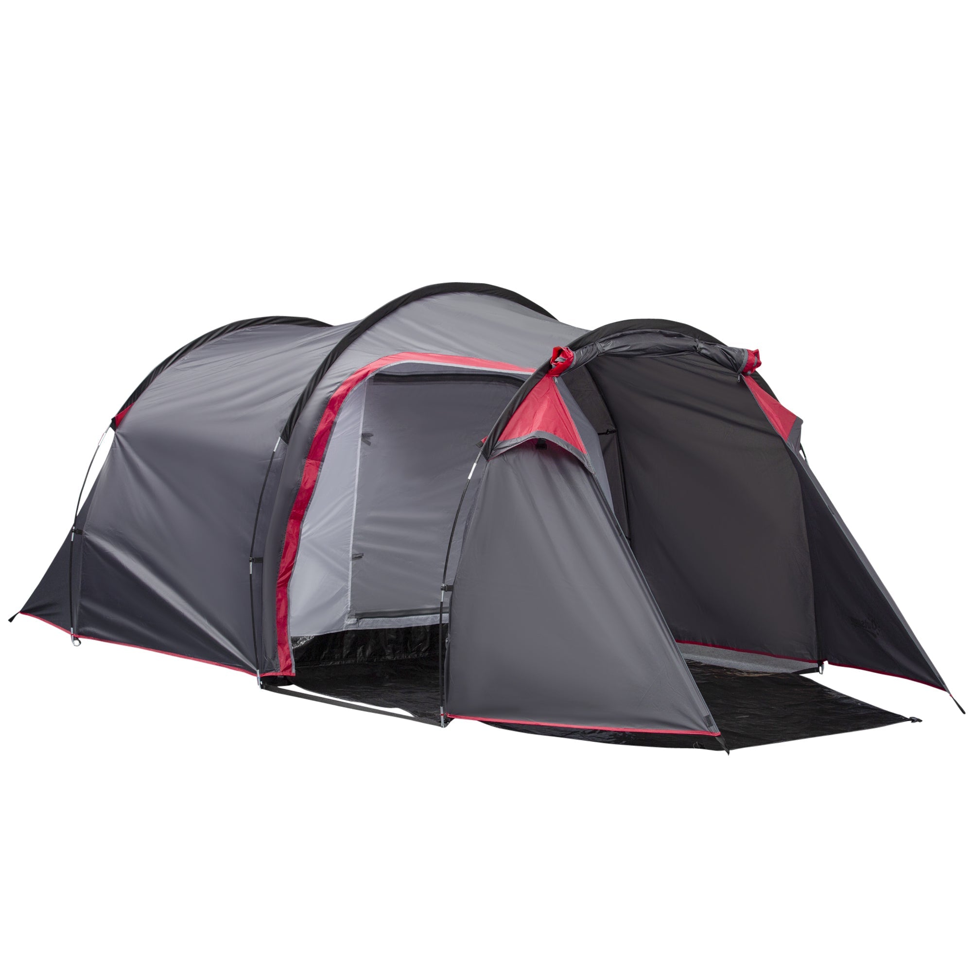 Pop Up Camping Tent for 2-3 Person Tent with Screen Room Zippered Doors Carry Bag for Fishing Hiking Dark Grey Camping Tents Multi Colour  at Gallery Canada