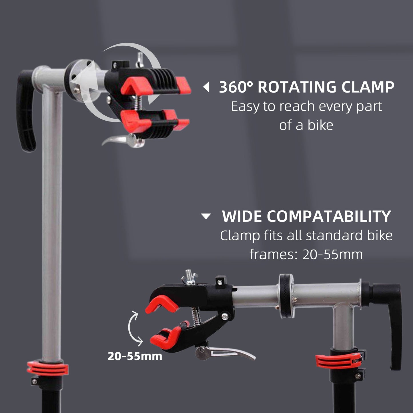 47" To 75" Adjustable Bike Repair Stand Tool Tray Bicycle Cycle Rack Work Bike Repair Stands   at Gallery Canada