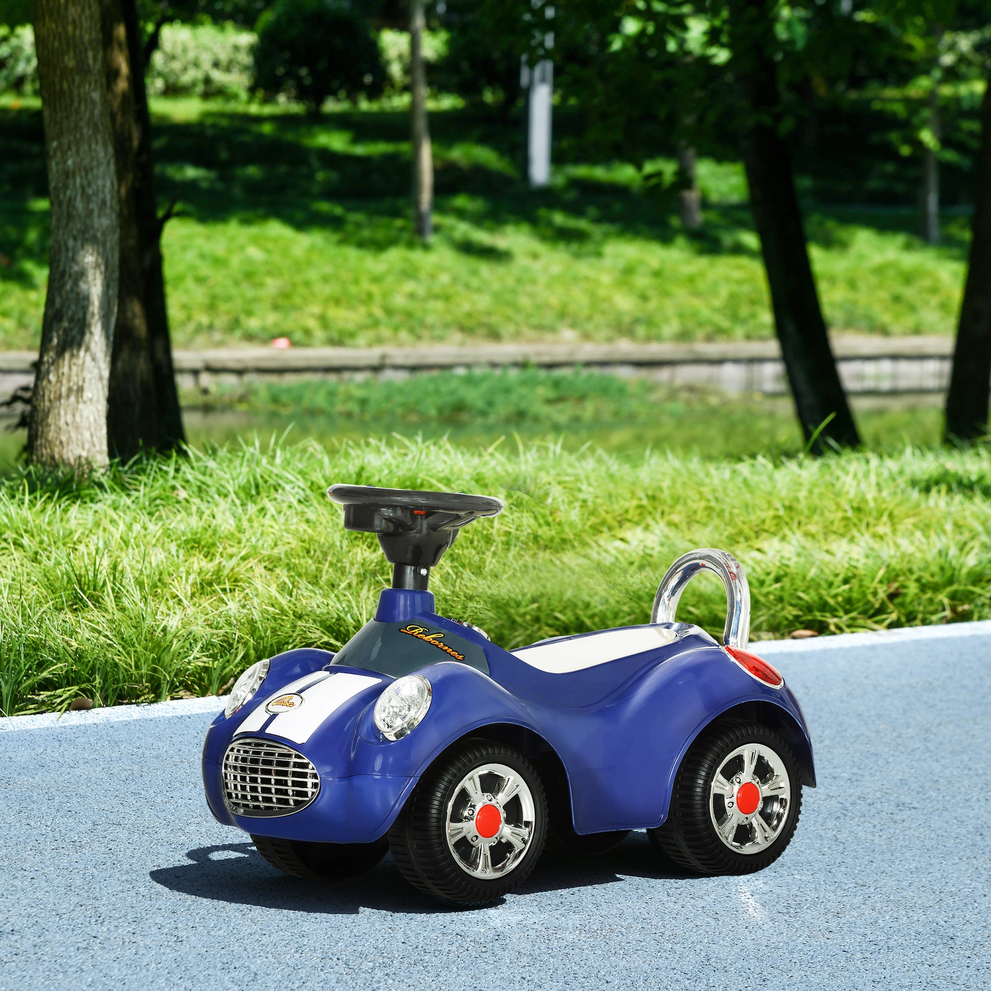 Baby Push Car for 1-3 Years with Music, Horn, Light, Dark Blue Push Cars for Toddlers   at Gallery Canada