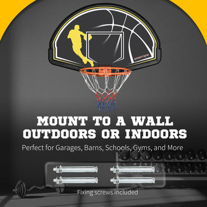 Wall Mounted Basketball Hoop, Mini Basketball Hoop and Backboard for Kids and Adults Basketball   at Gallery Canada