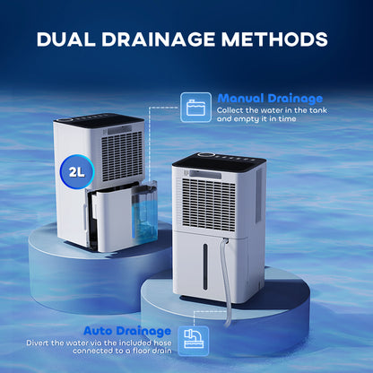 25pints/Day Dehumidifier with Continuous Drainage, Timer, Dehumidifier for Condensation, Mould, Laundry Drying Home Dehumidifiers at Gallery Canada