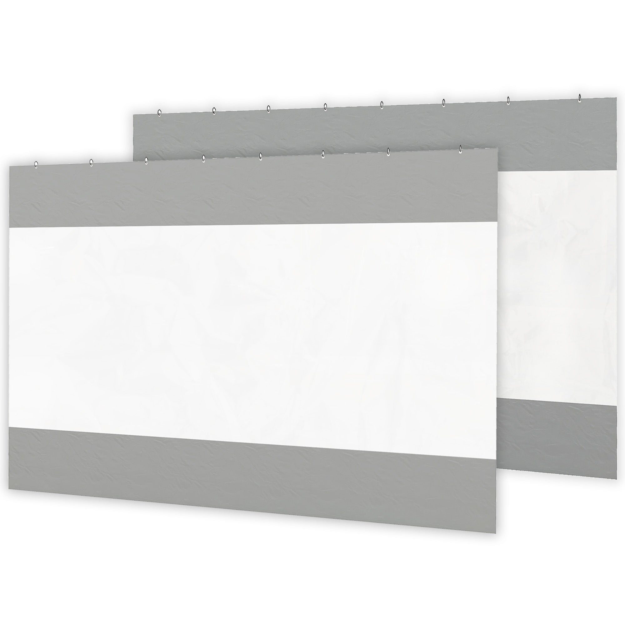 Pergola Gazebo Curtains for 10' x 10' Pergola, 2 Pack Side Panels Replacement with Large Windows and Zipped Doors Gazebo Sidewalls at Gallery Canada